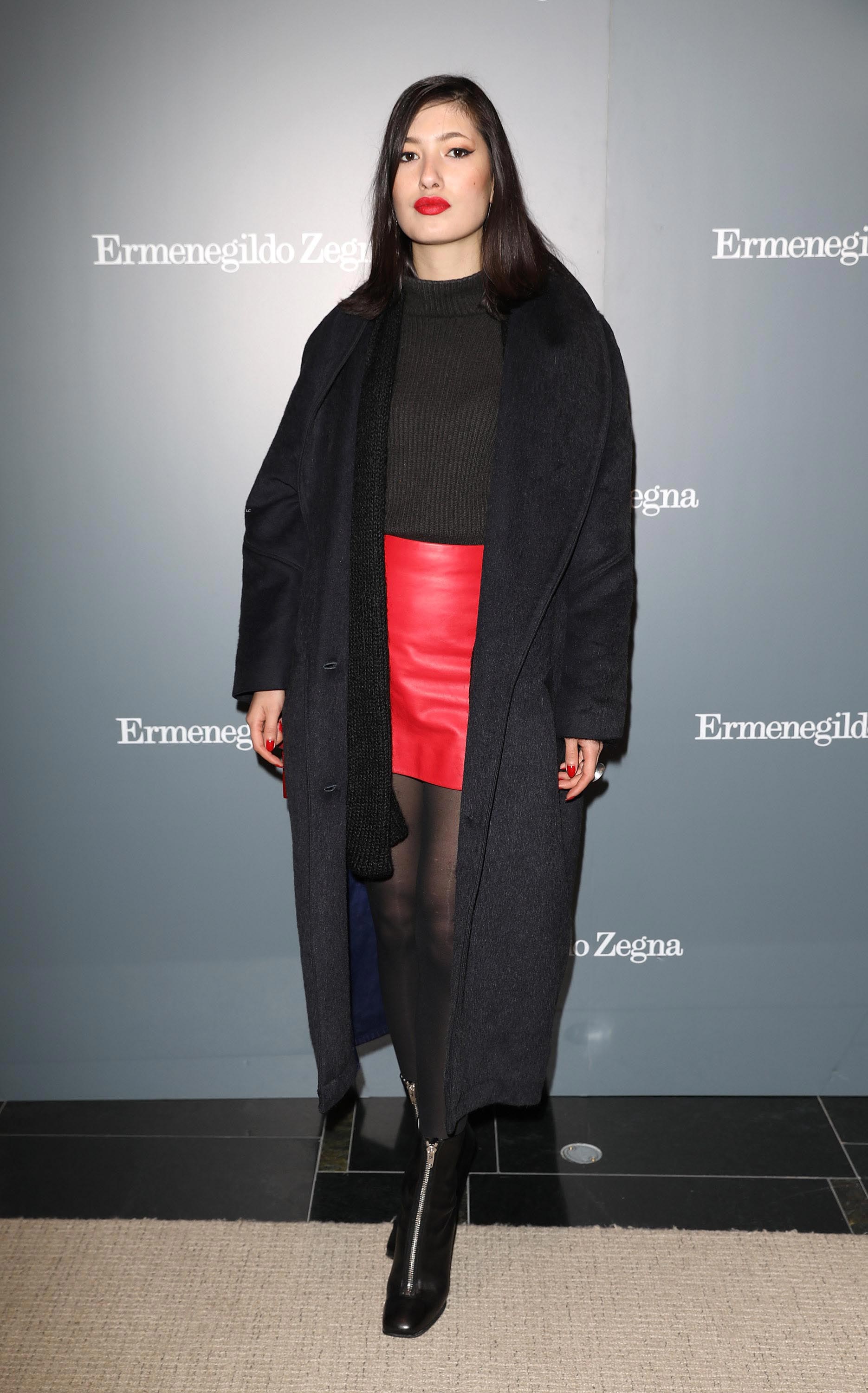 Eloise Chong-Cargette attends the opening of Ermenegildo Zegna new boutique