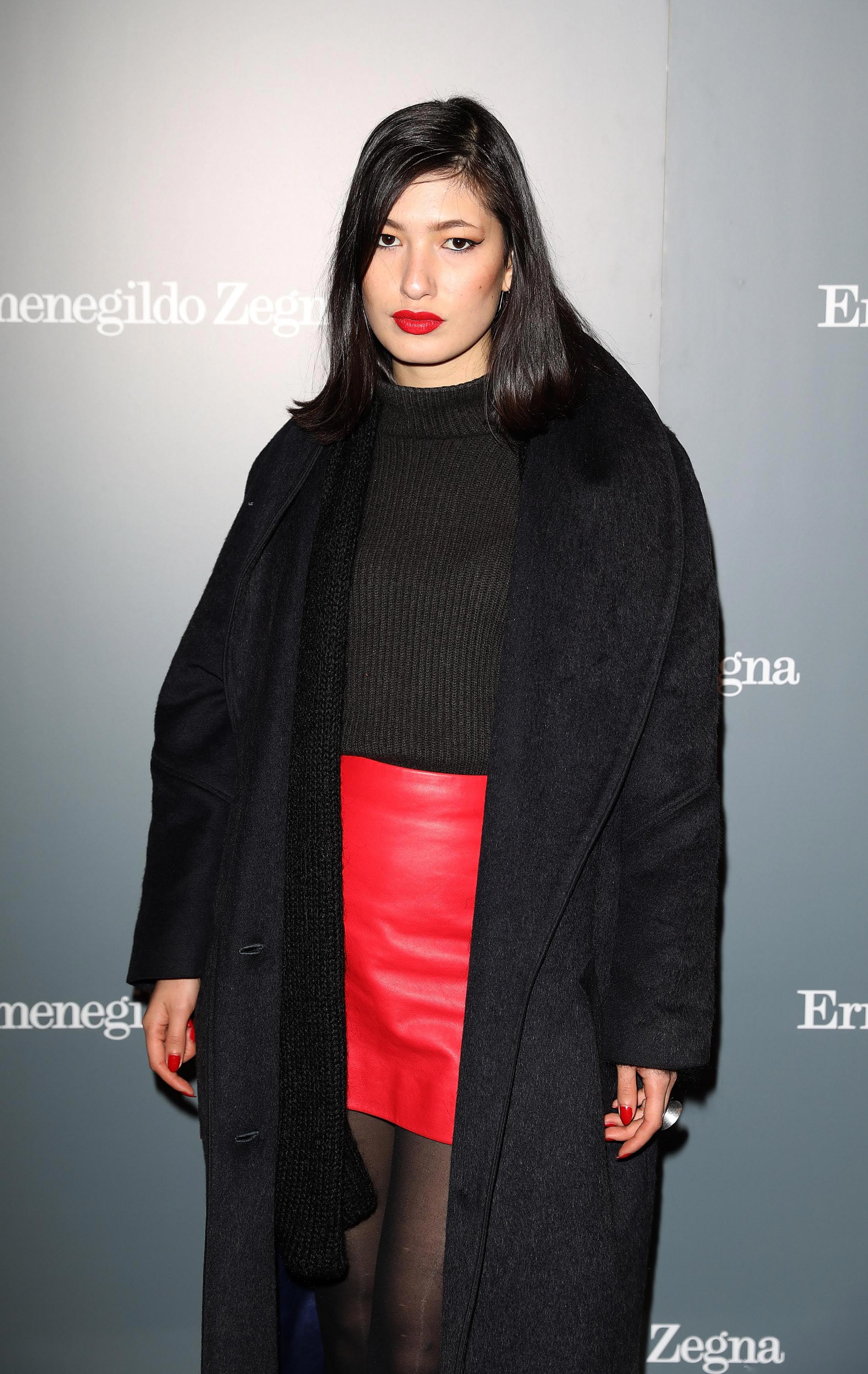 Eloise Chong-Cargette attends the opening of Ermenegildo Zegna new boutique