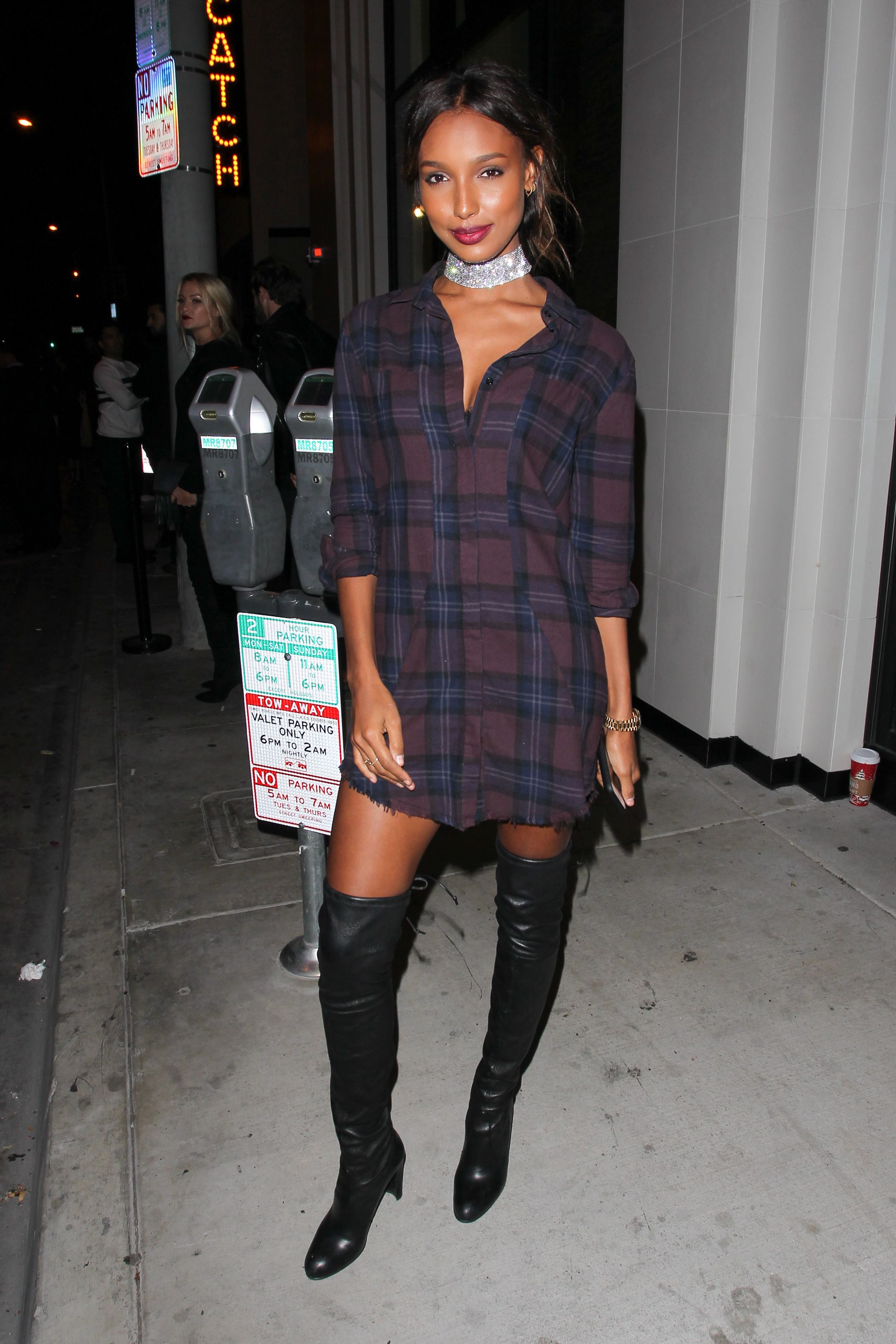 Jasmine Tookes outside of Catch