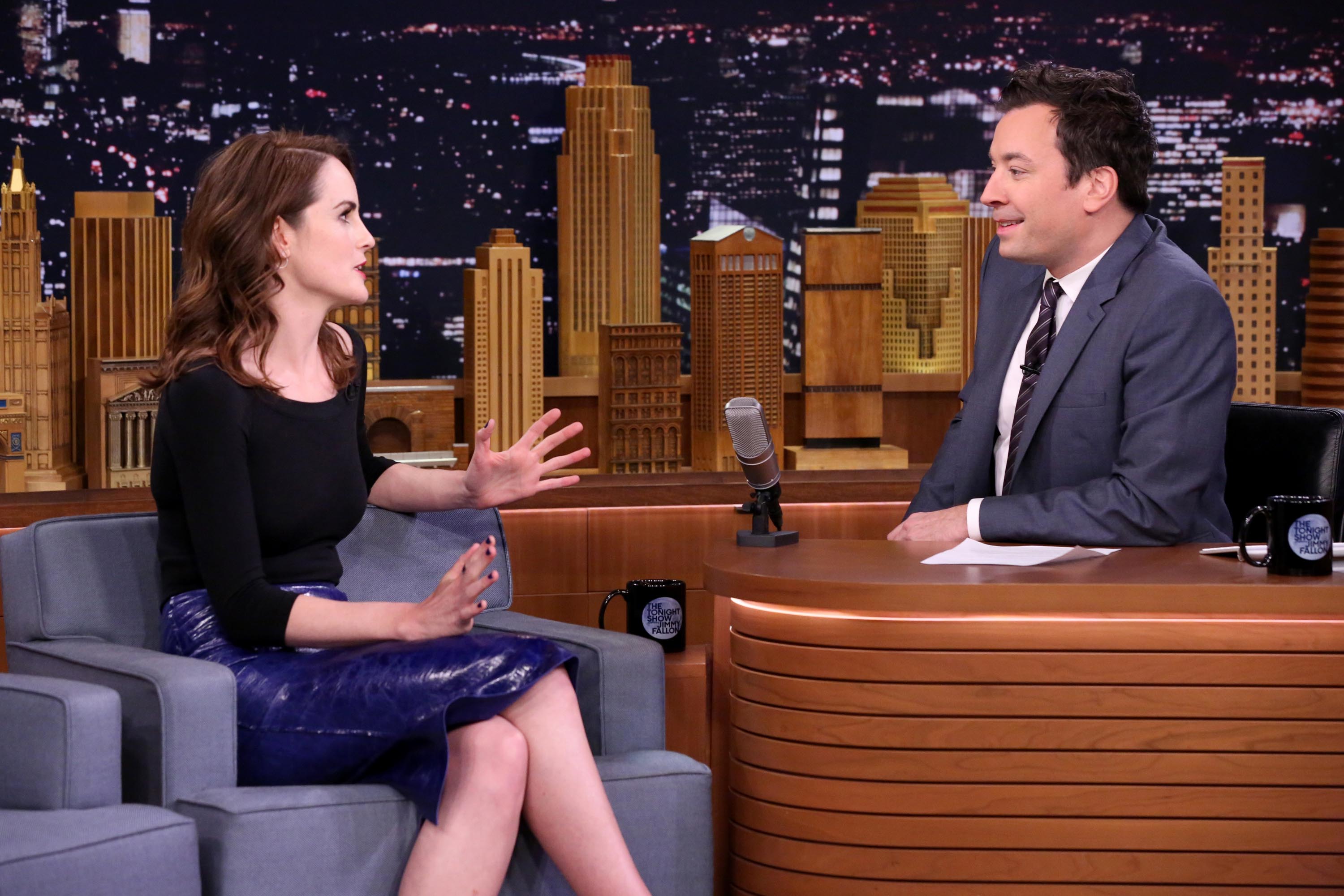 Michelle Dockery at The Tonight Show Starring Jimmy Fallon