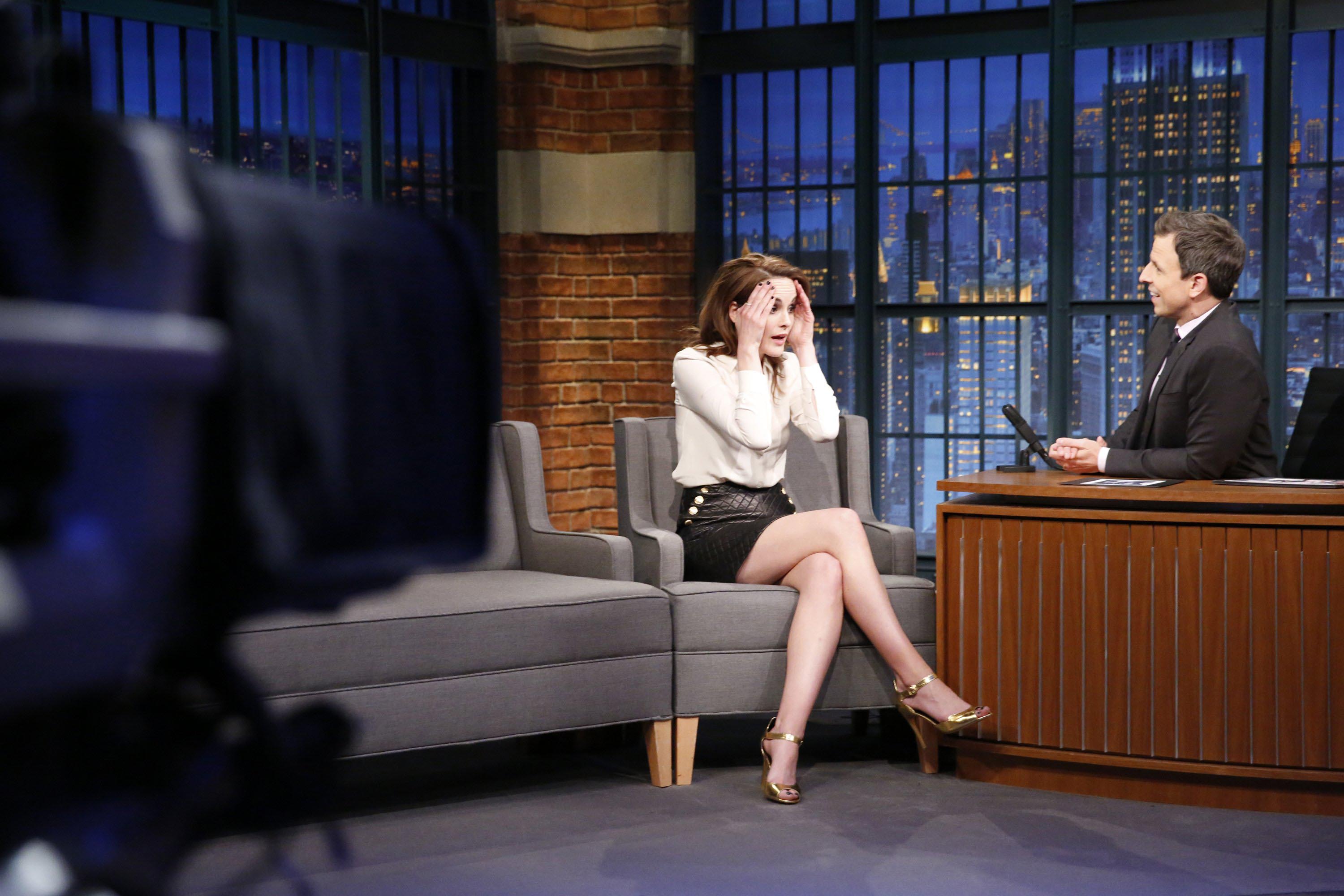 Michelle Dockery at The Late Show with Seth Meyers