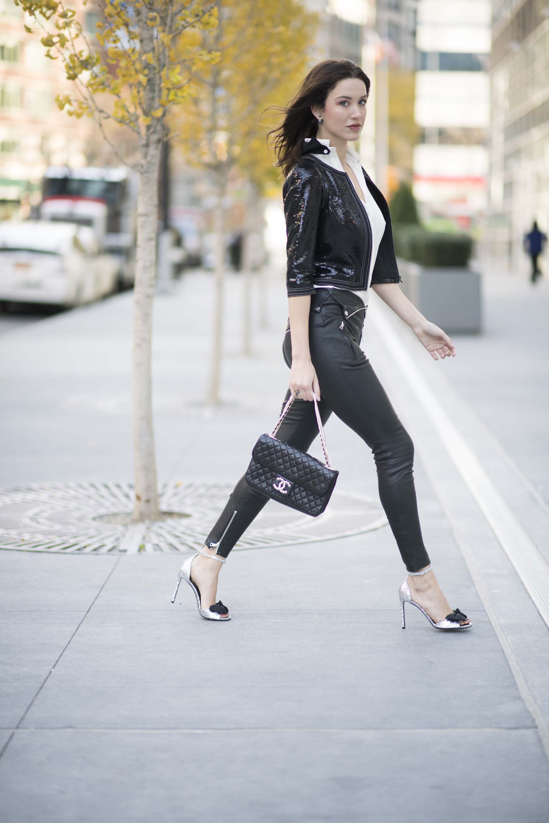 Melissa Bolona Street Style in New York City