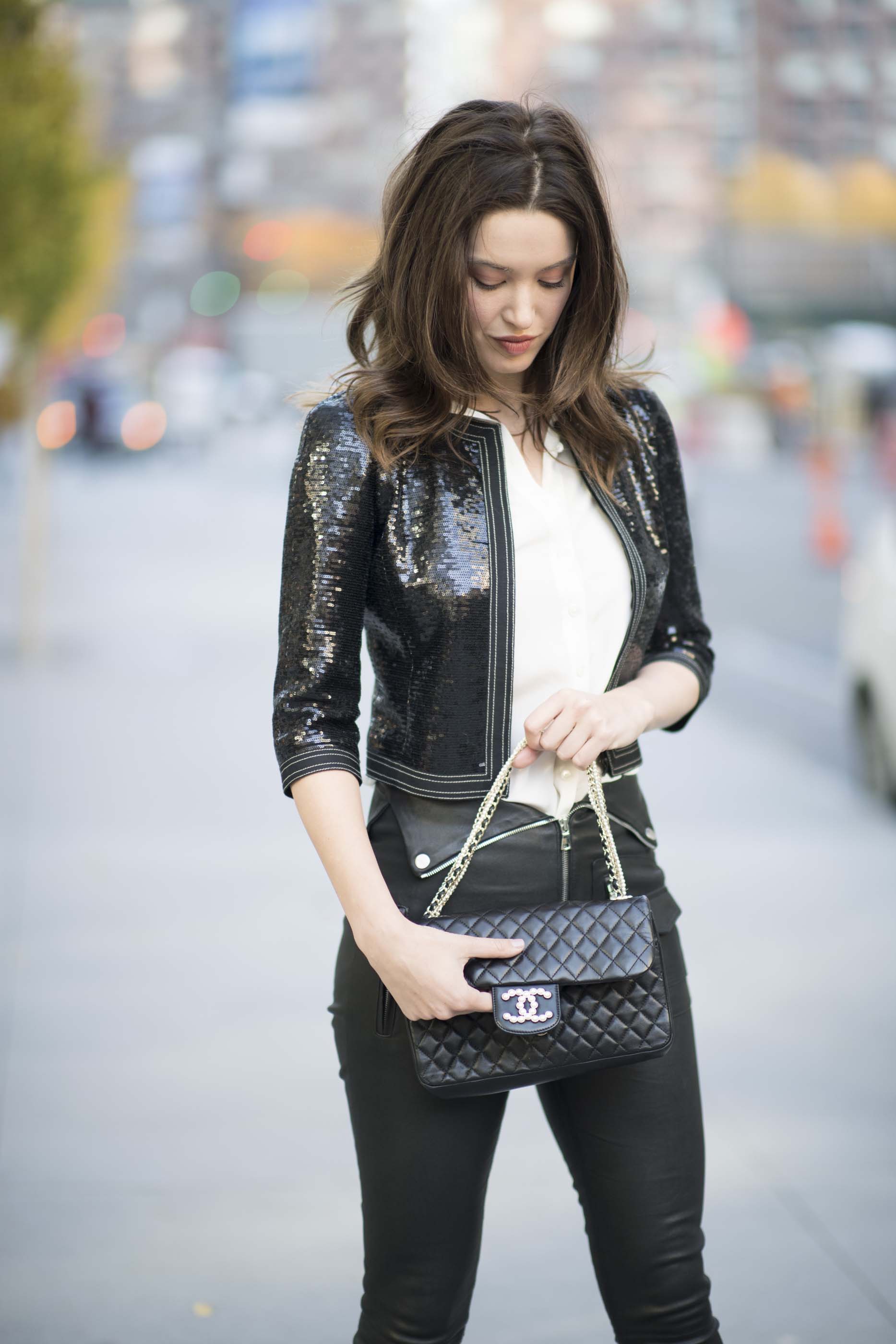 Melissa Bolona Street Style in New York City