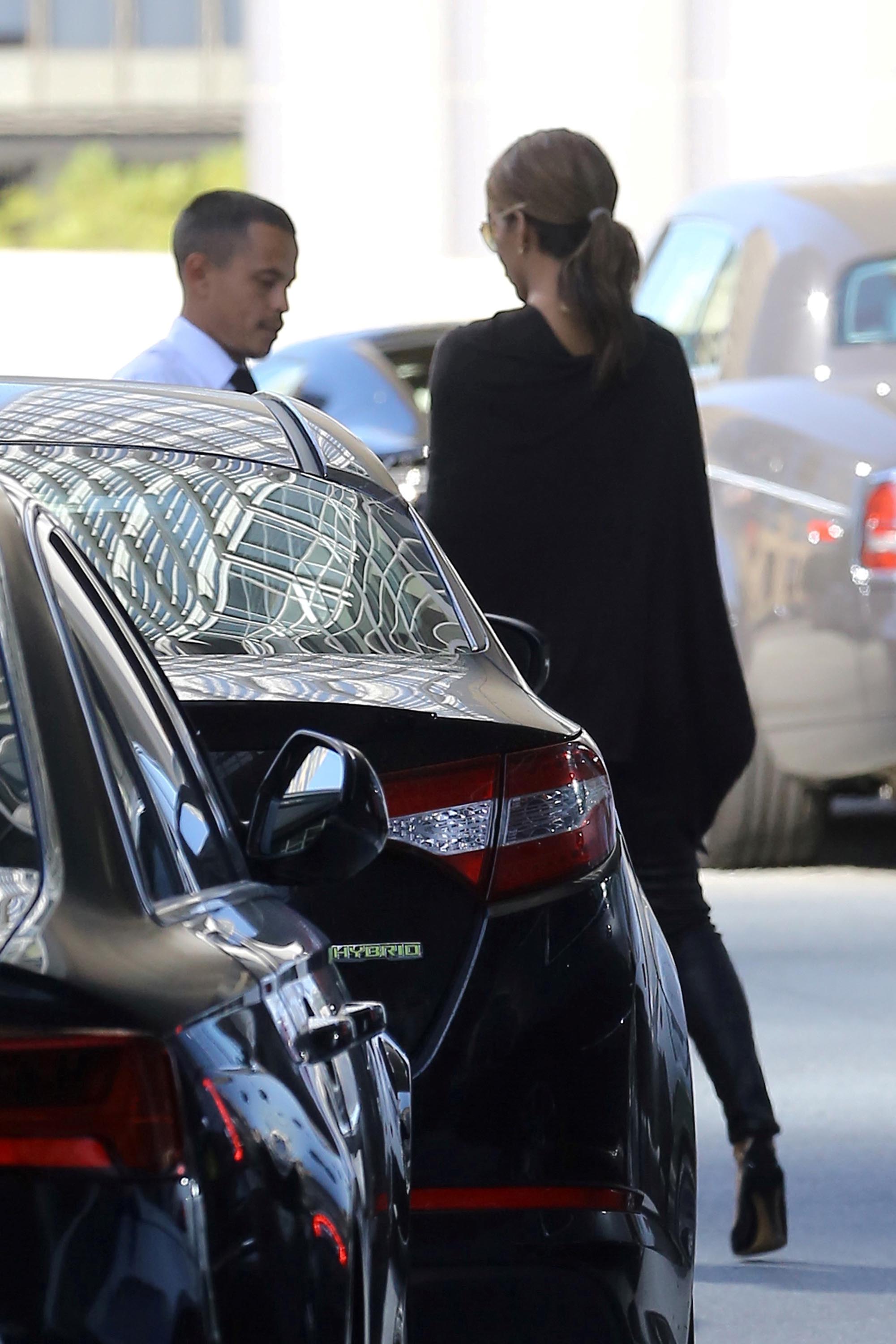 Halle Berry arrives to a business meeting on the Avenue of the Stars