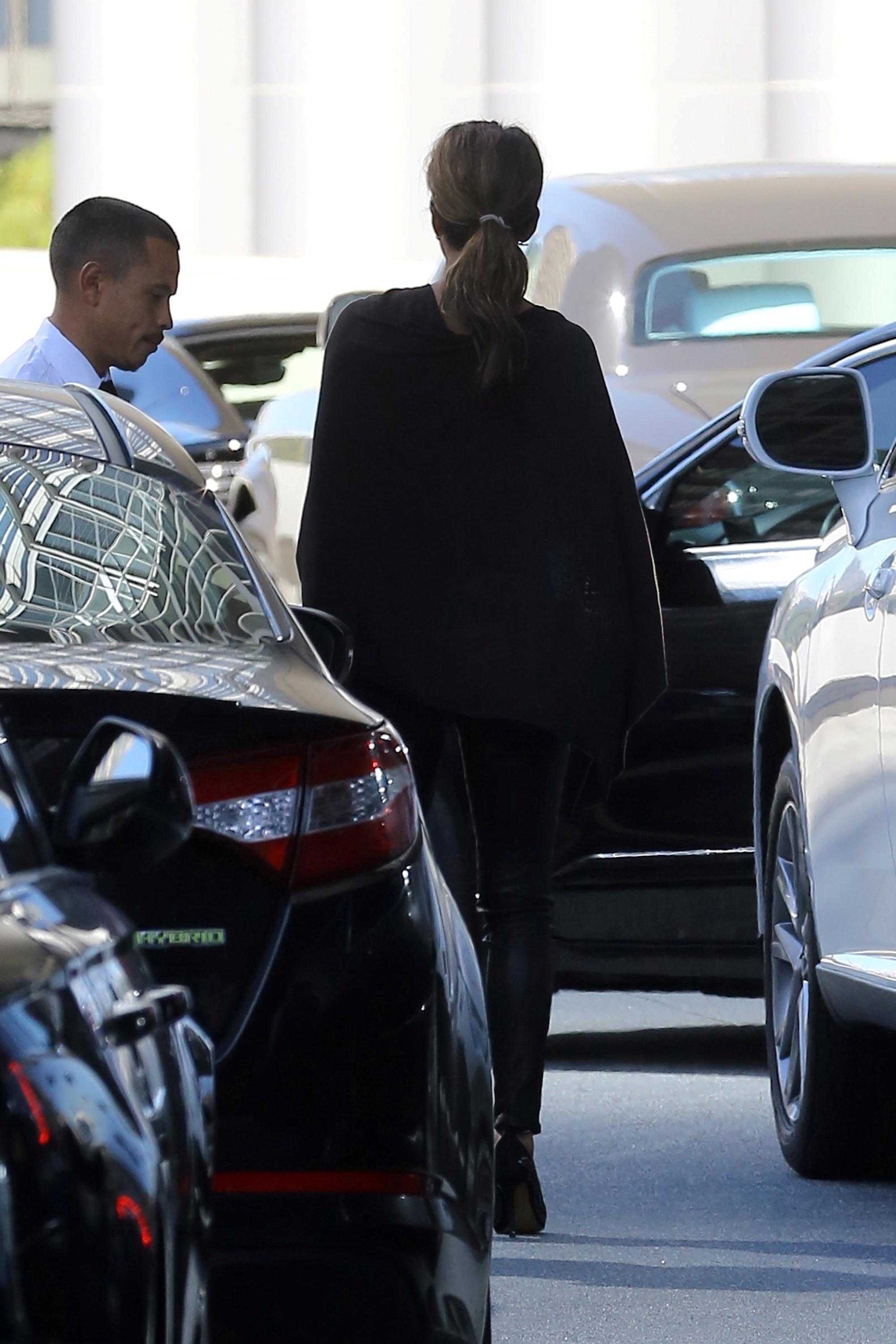 Halle Berry arrives to a business meeting on the Avenue of the Stars