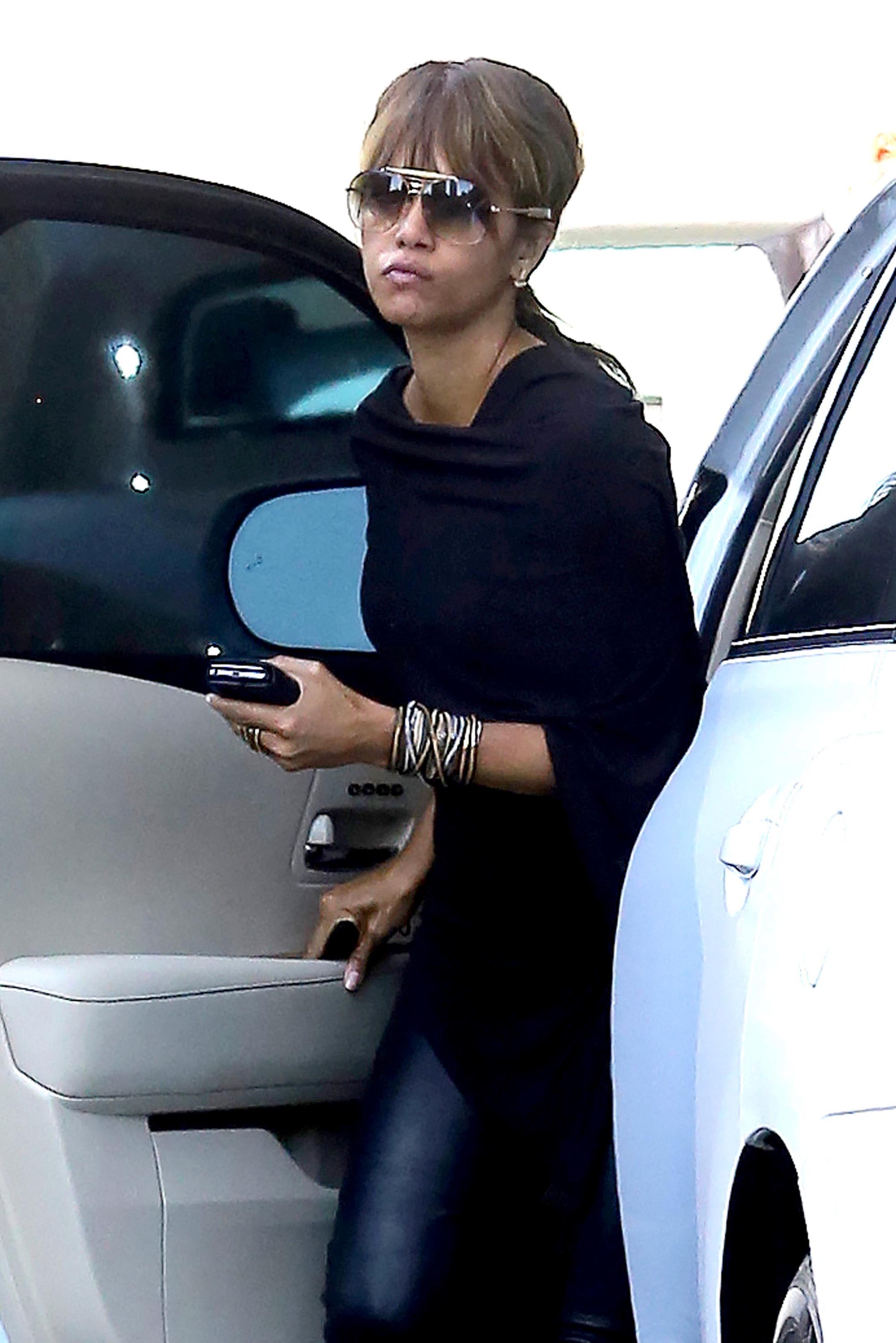 Halle Berry arrives to a business meeting on the Avenue of the Stars