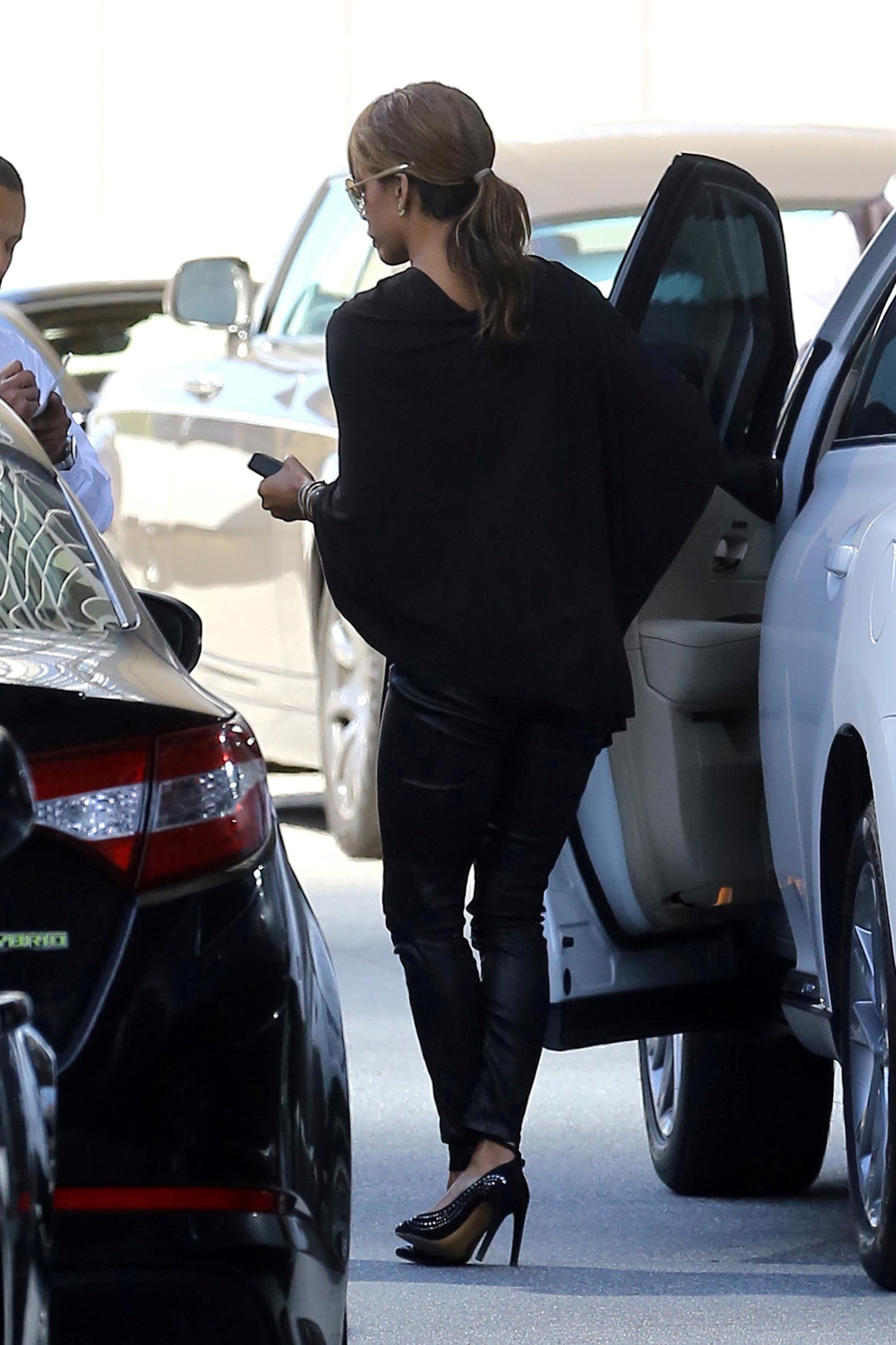 Halle Berry arrives to a business meeting on the Avenue of the Stars