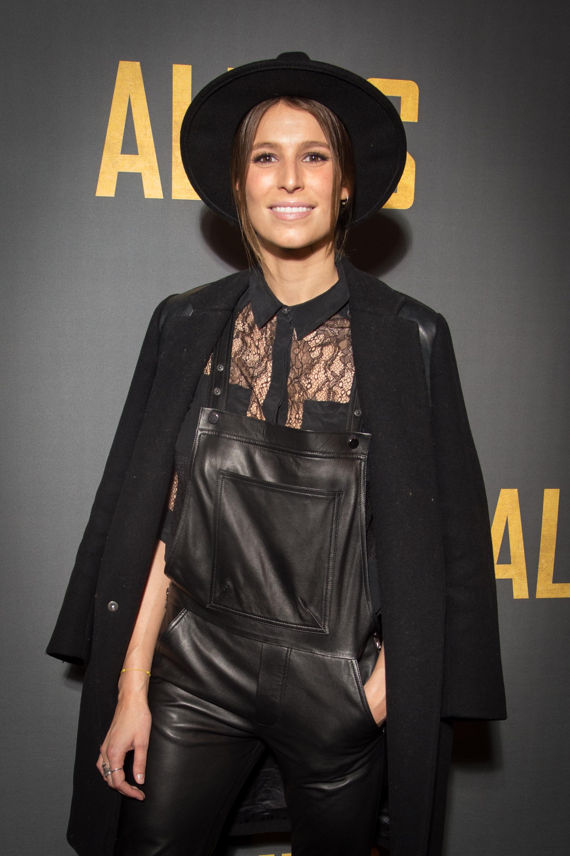 Laury Thilleman poses as she arrives for the premiere of the film ‘Allied’