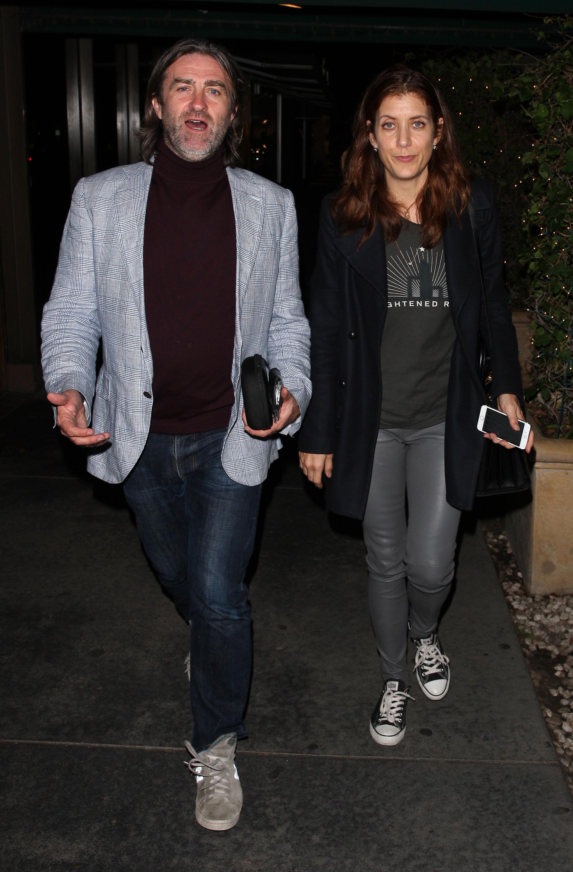 Kate Walsh dines at Madeo restaurant