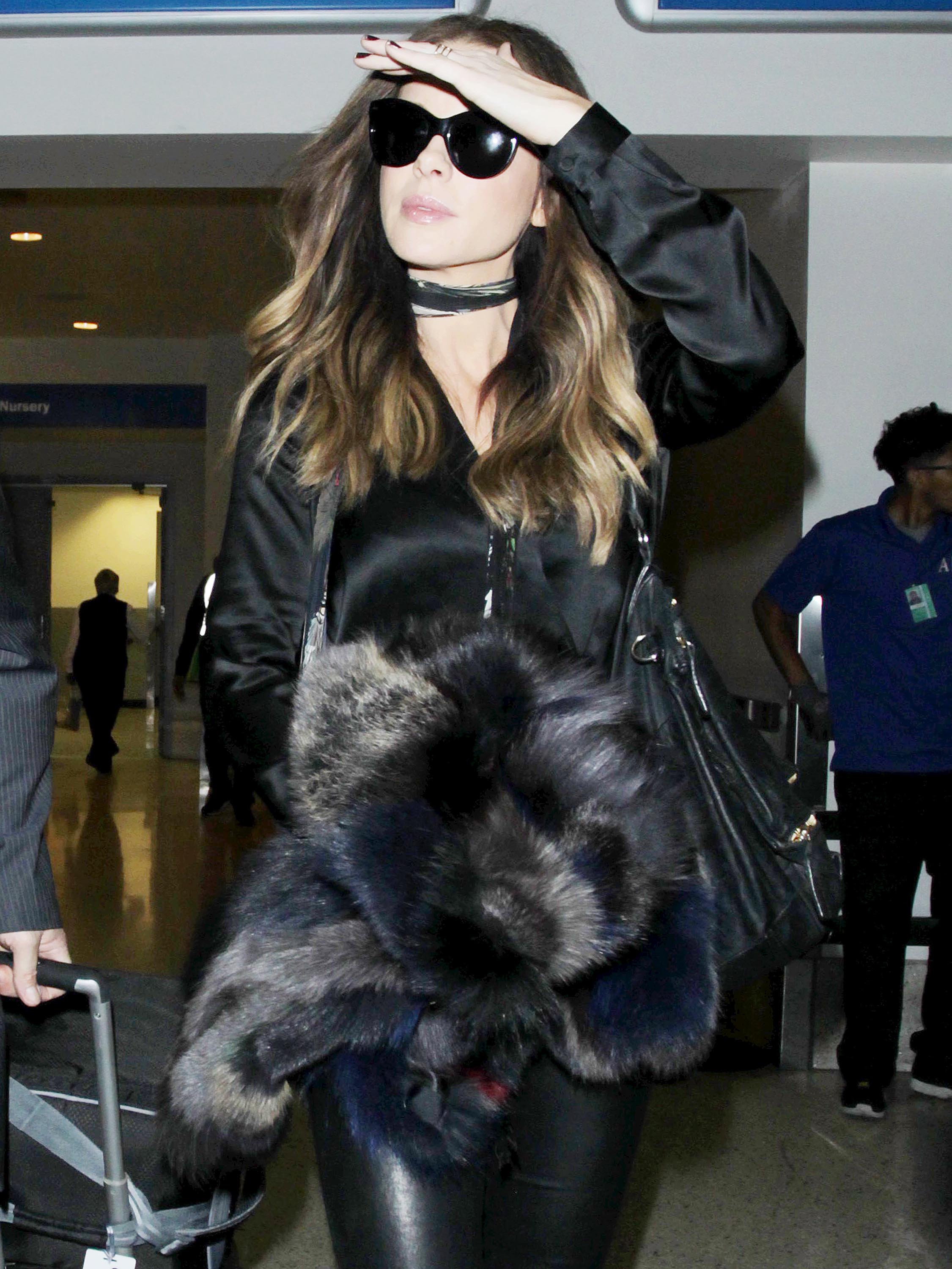 Kate Beckinsale is seen at LAX