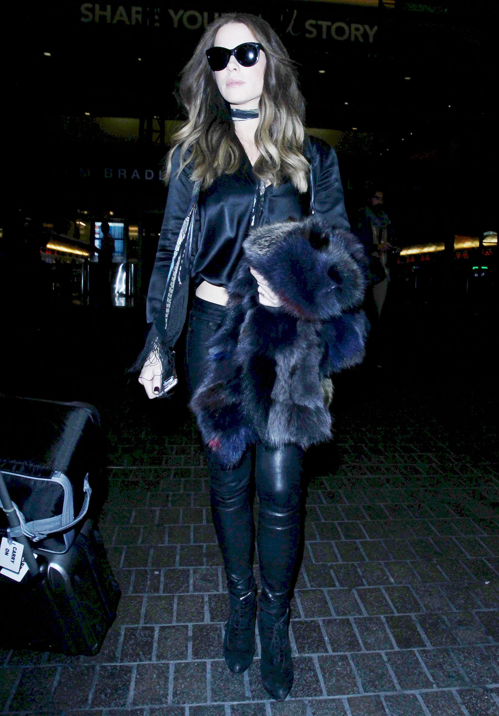 Kate Beckinsale is seen at LAX