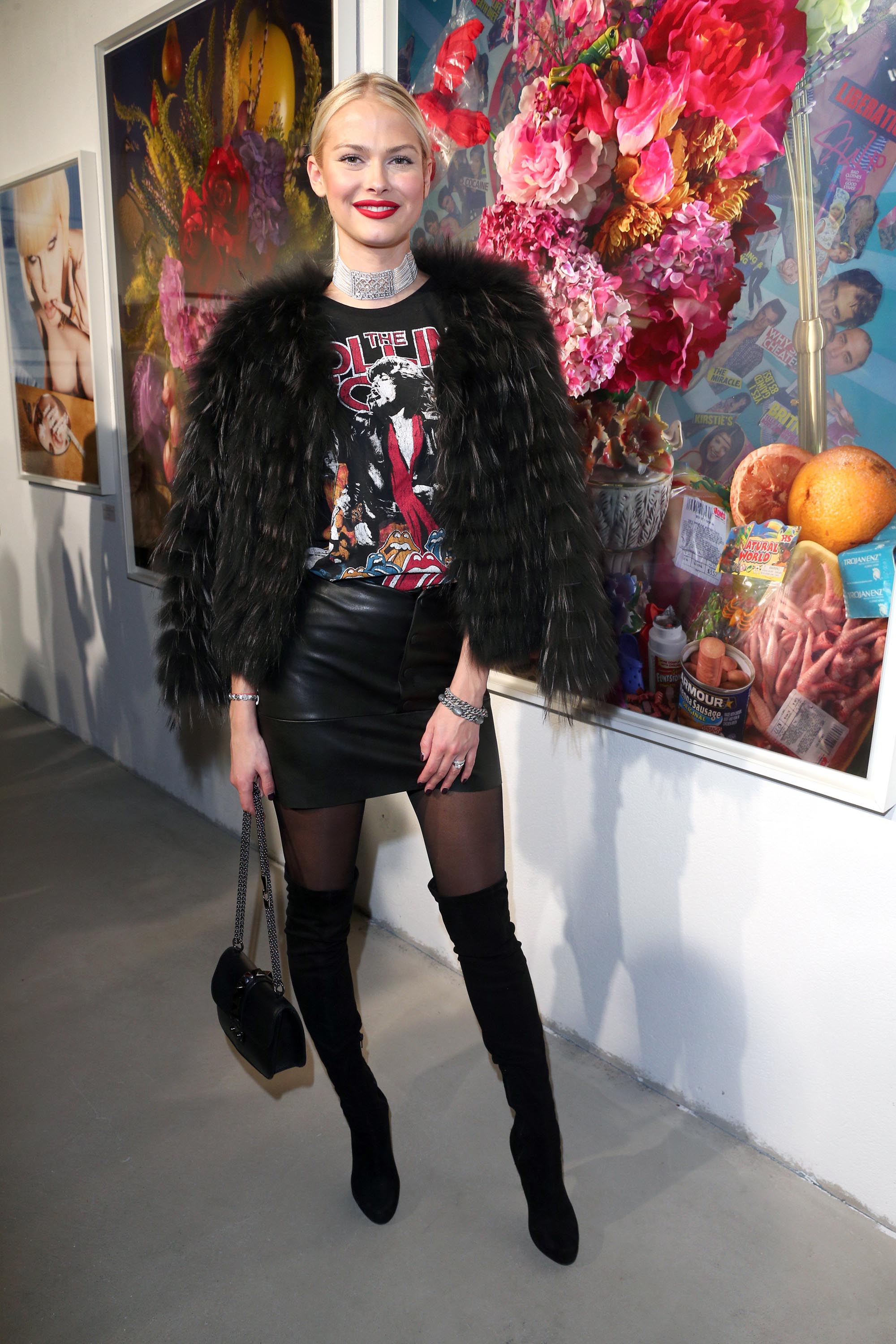 Darya Strelnikova attends the Photoscapes exhibition opening
