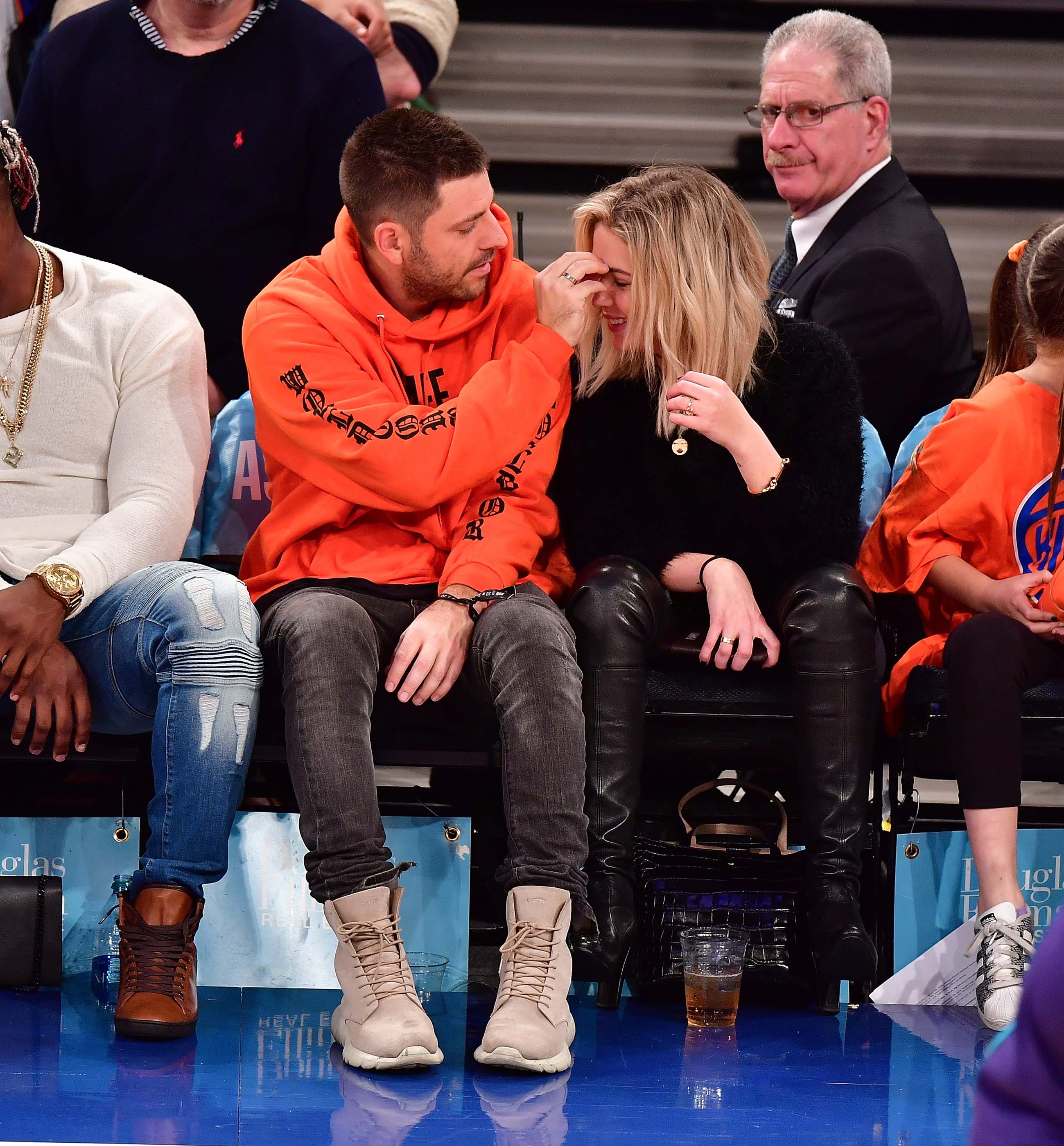 Ashley Benson at a New York Knicks Game