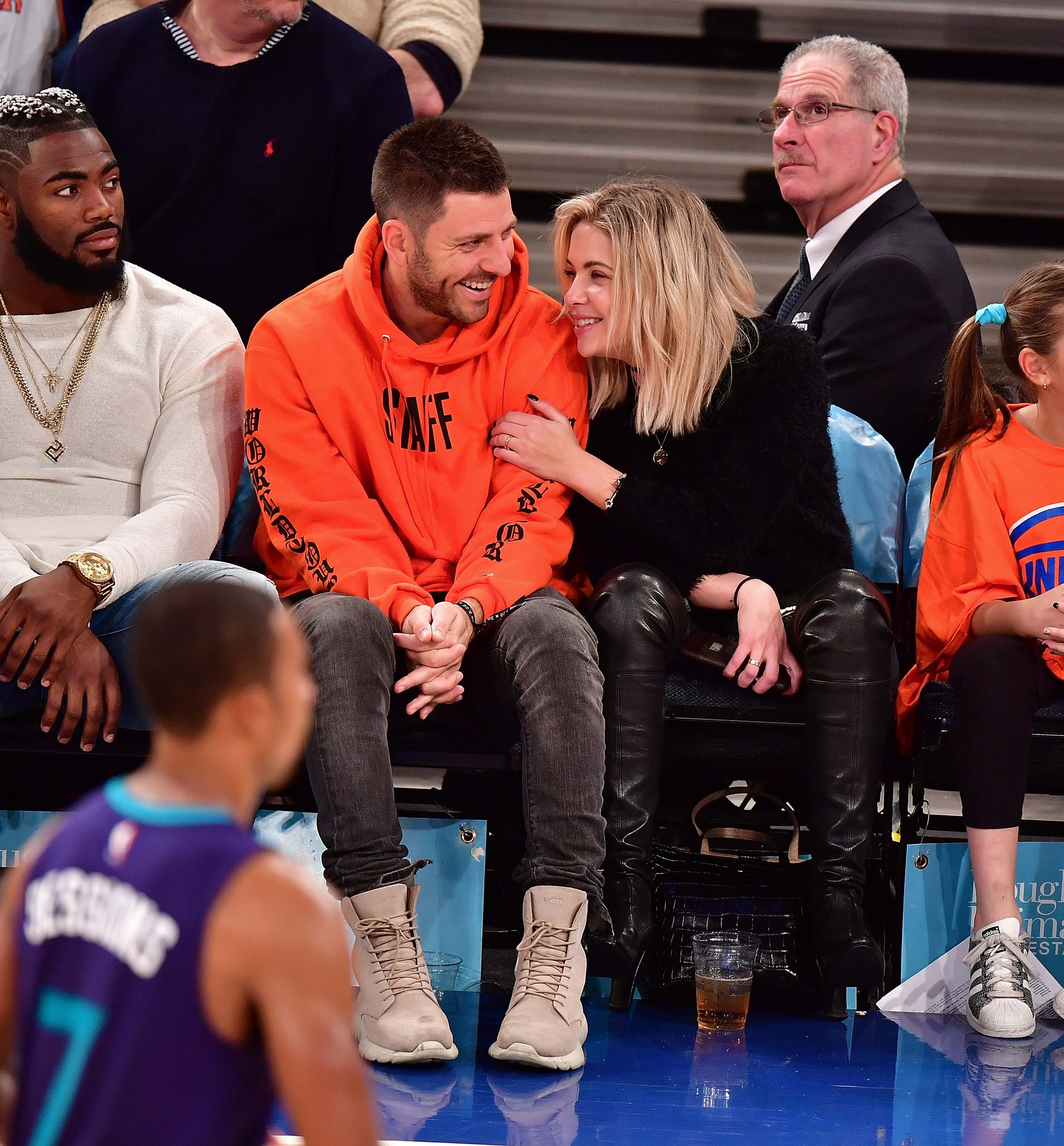 Ashley Benson at a New York Knicks Game