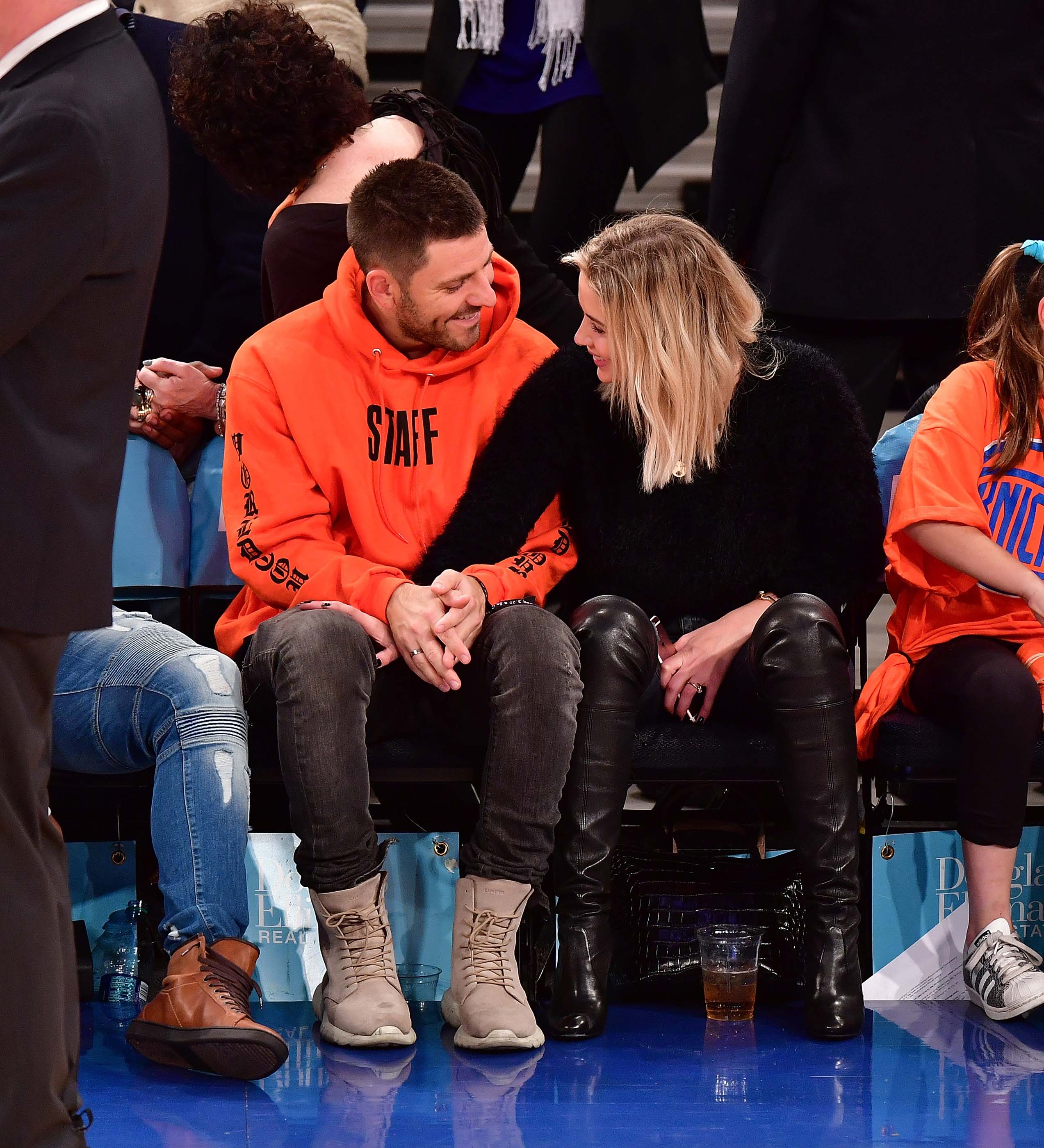 Ashley Benson at a New York Knicks Game