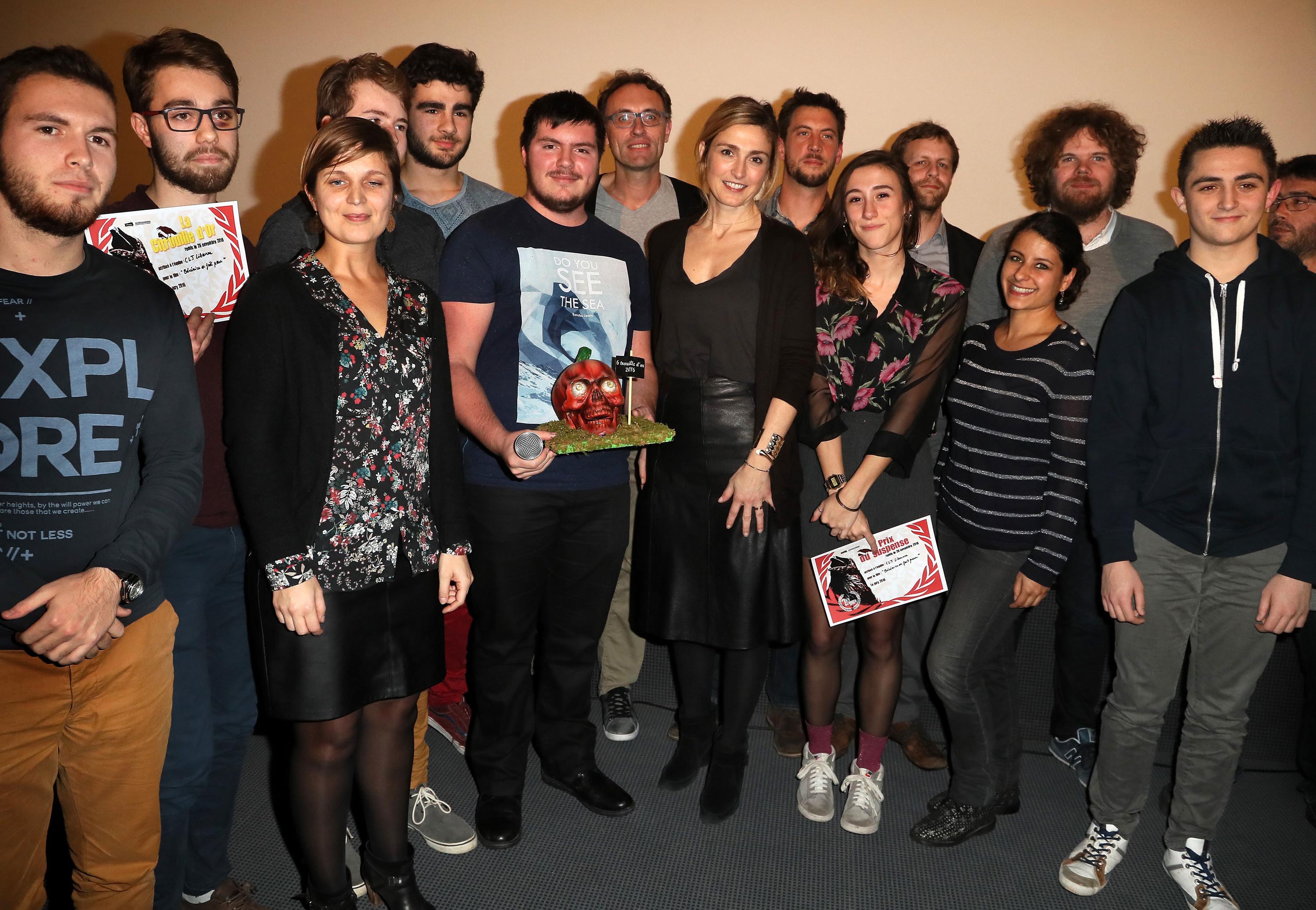 Julie Gayet attends Festival Des 6 Trouilles Short Film Festival