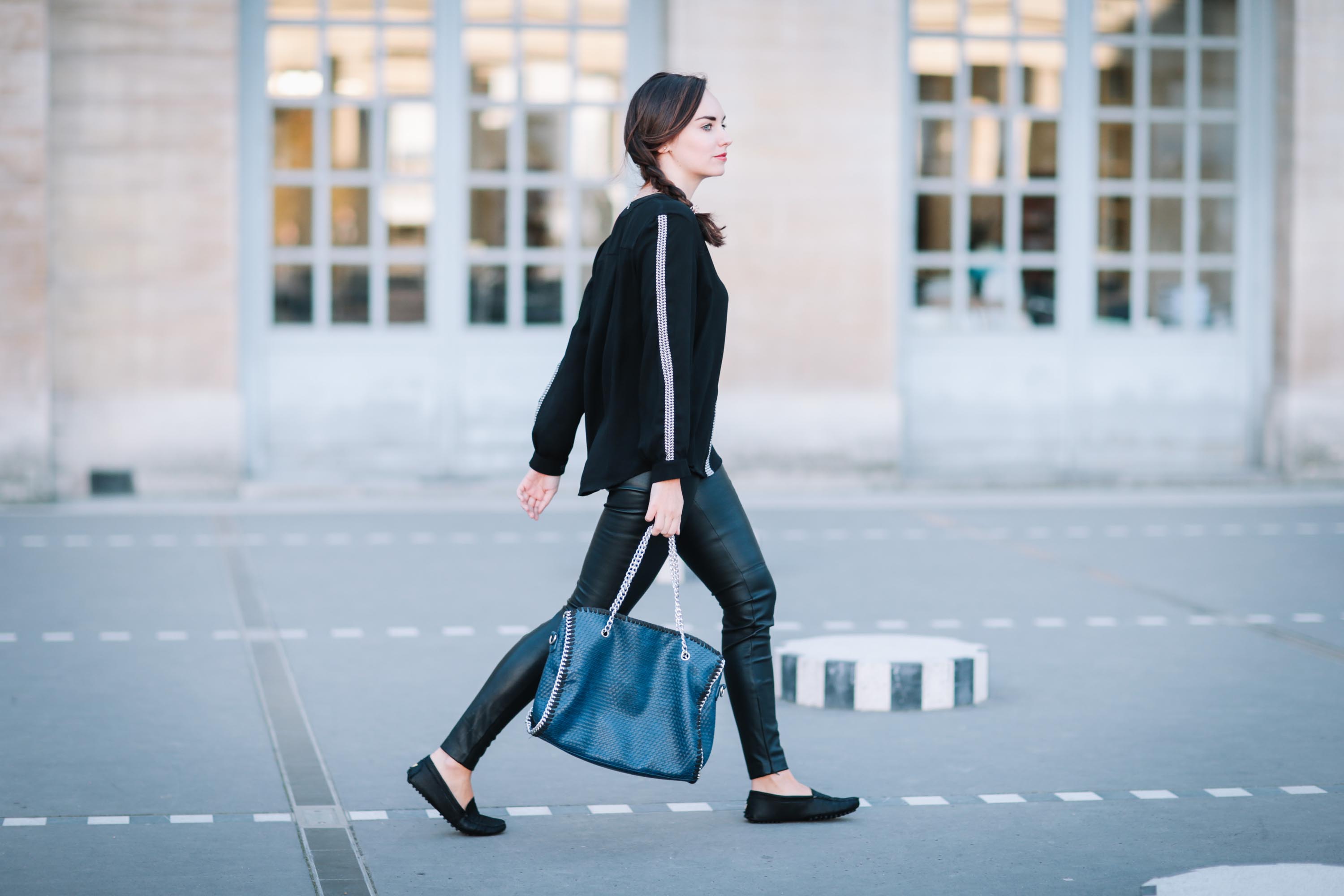 Ophelie Duvillard street style in Paris