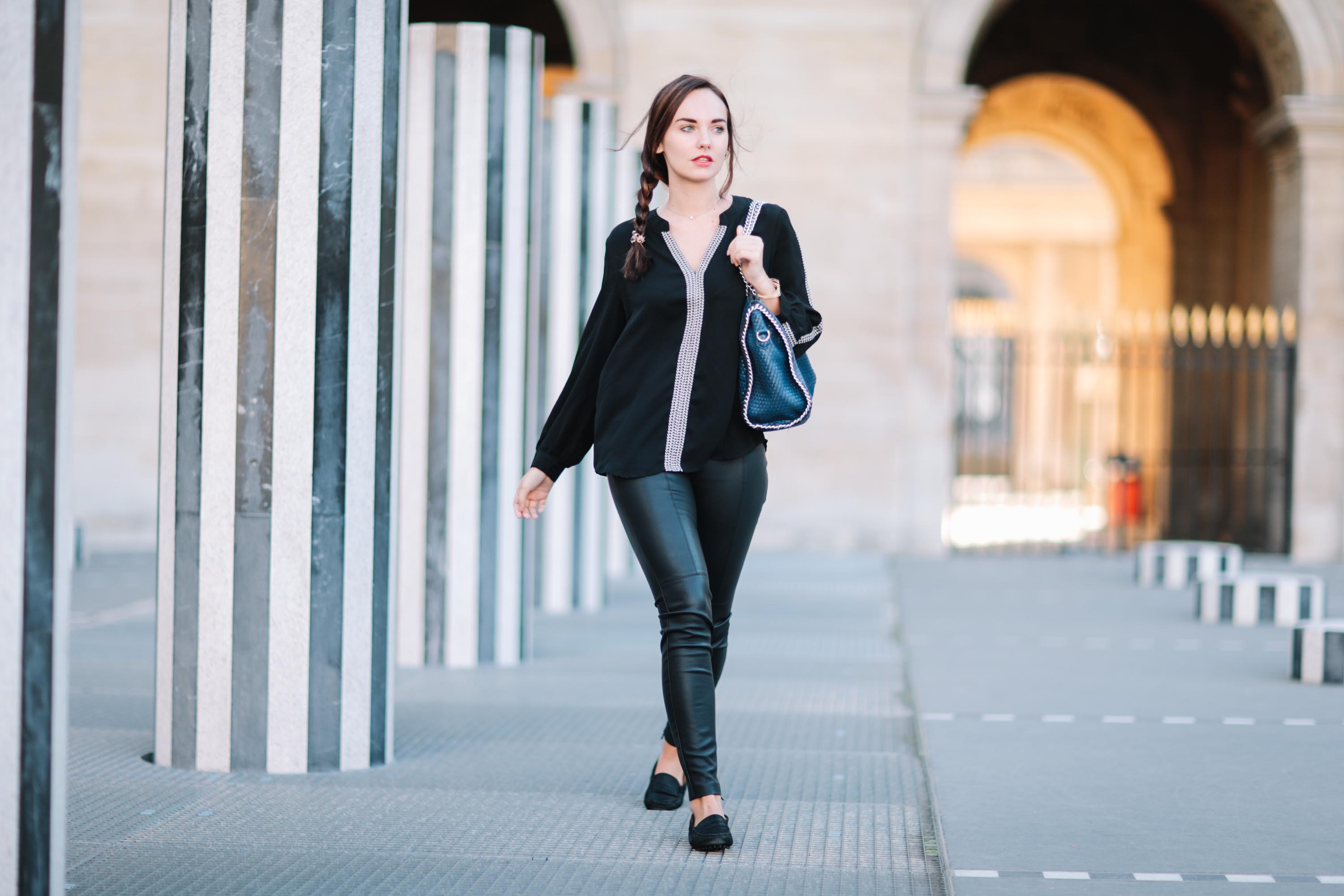 Ophelie Duvillard street style in Paris