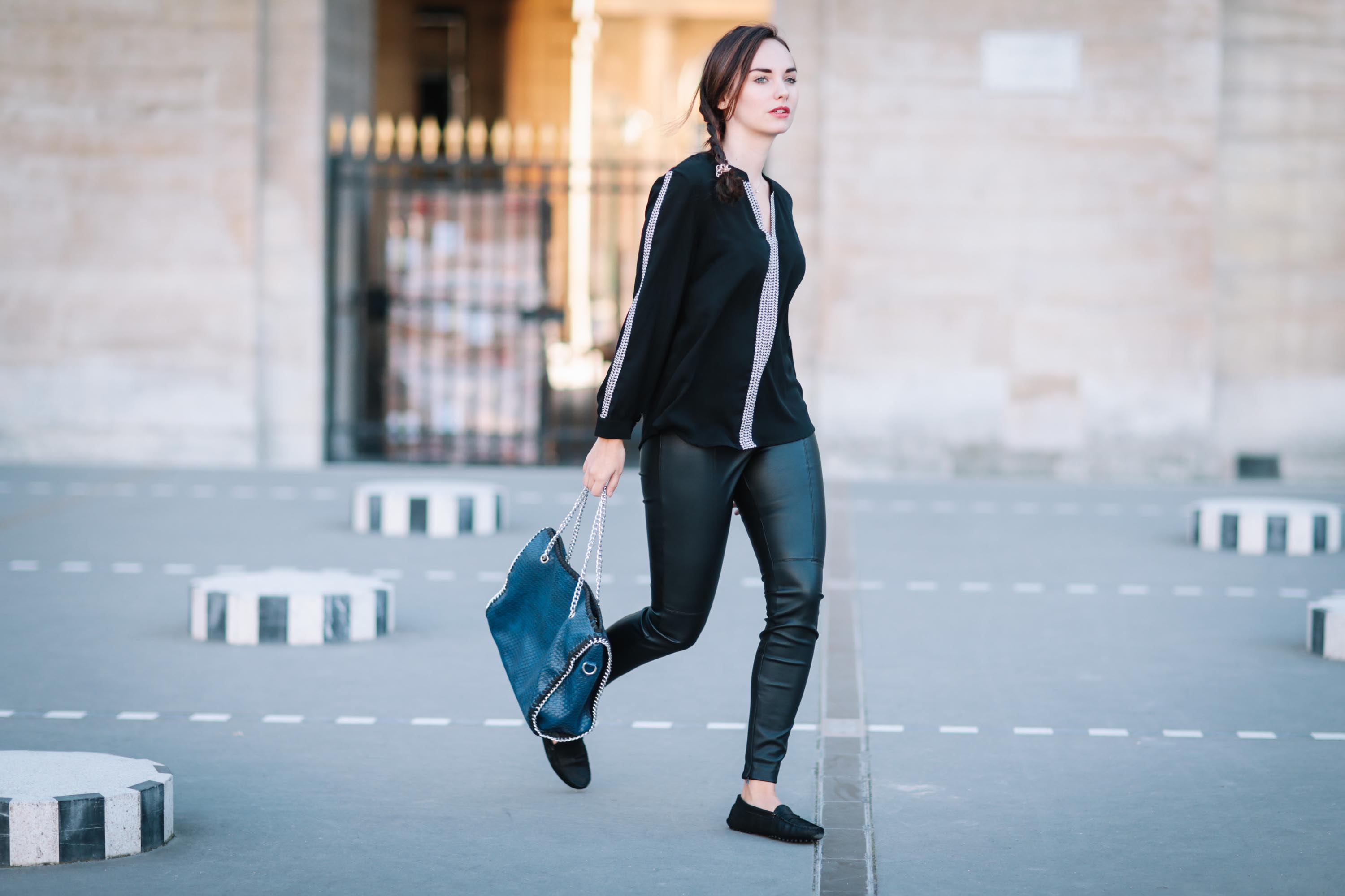 Ophelie Duvillard street style in Paris