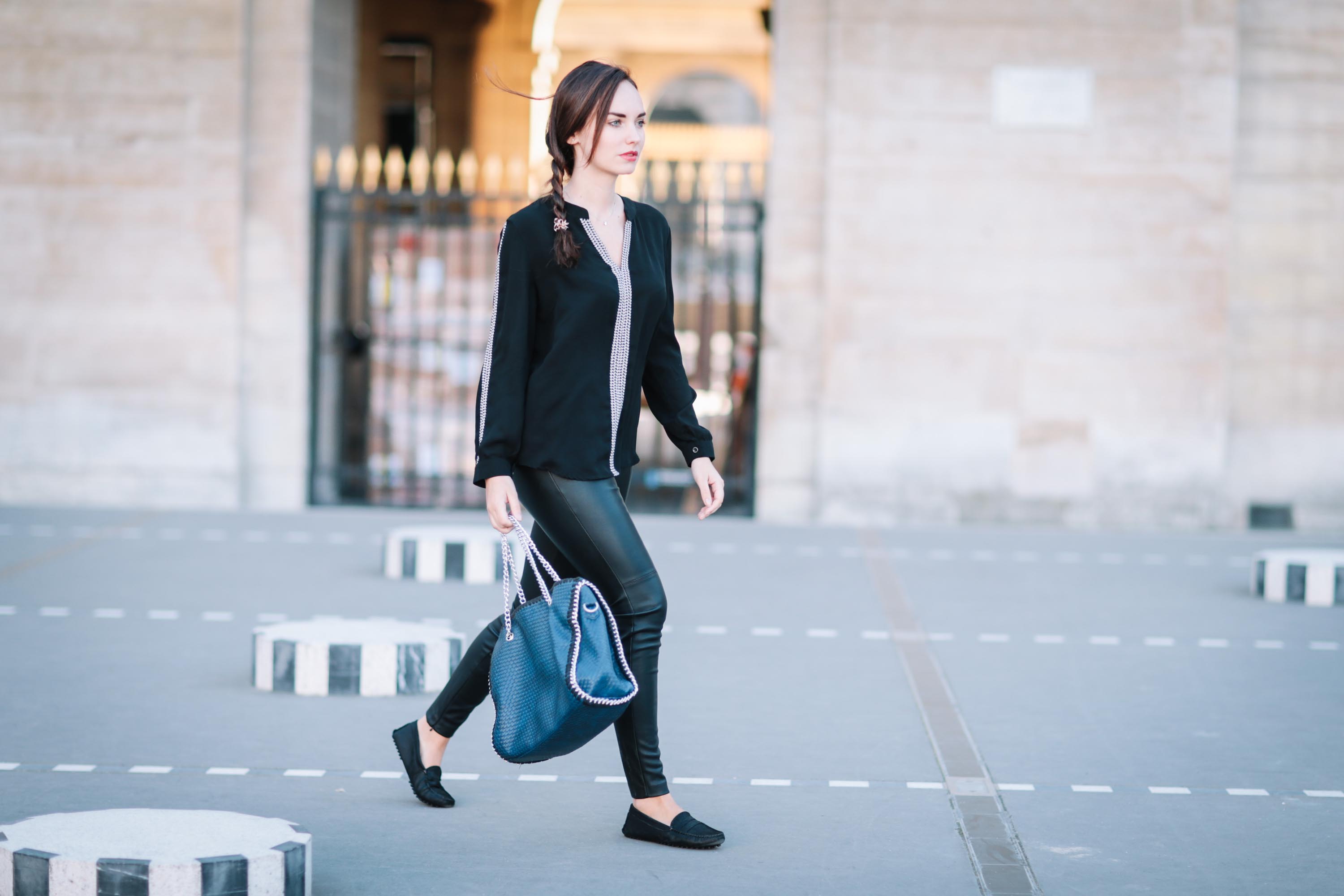 Ophelie Duvillard street style in Paris