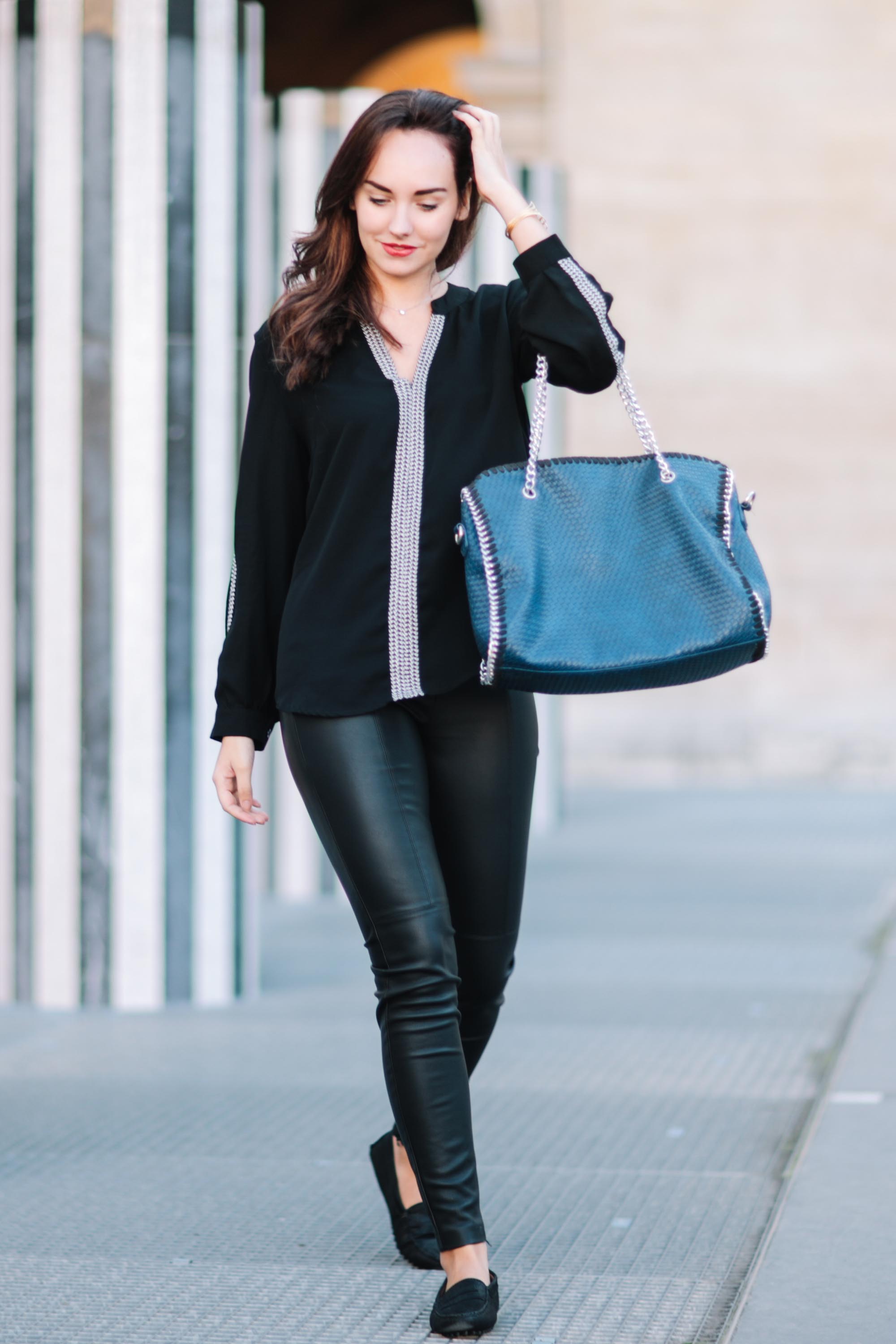 Ophelie Duvillard street style in Paris