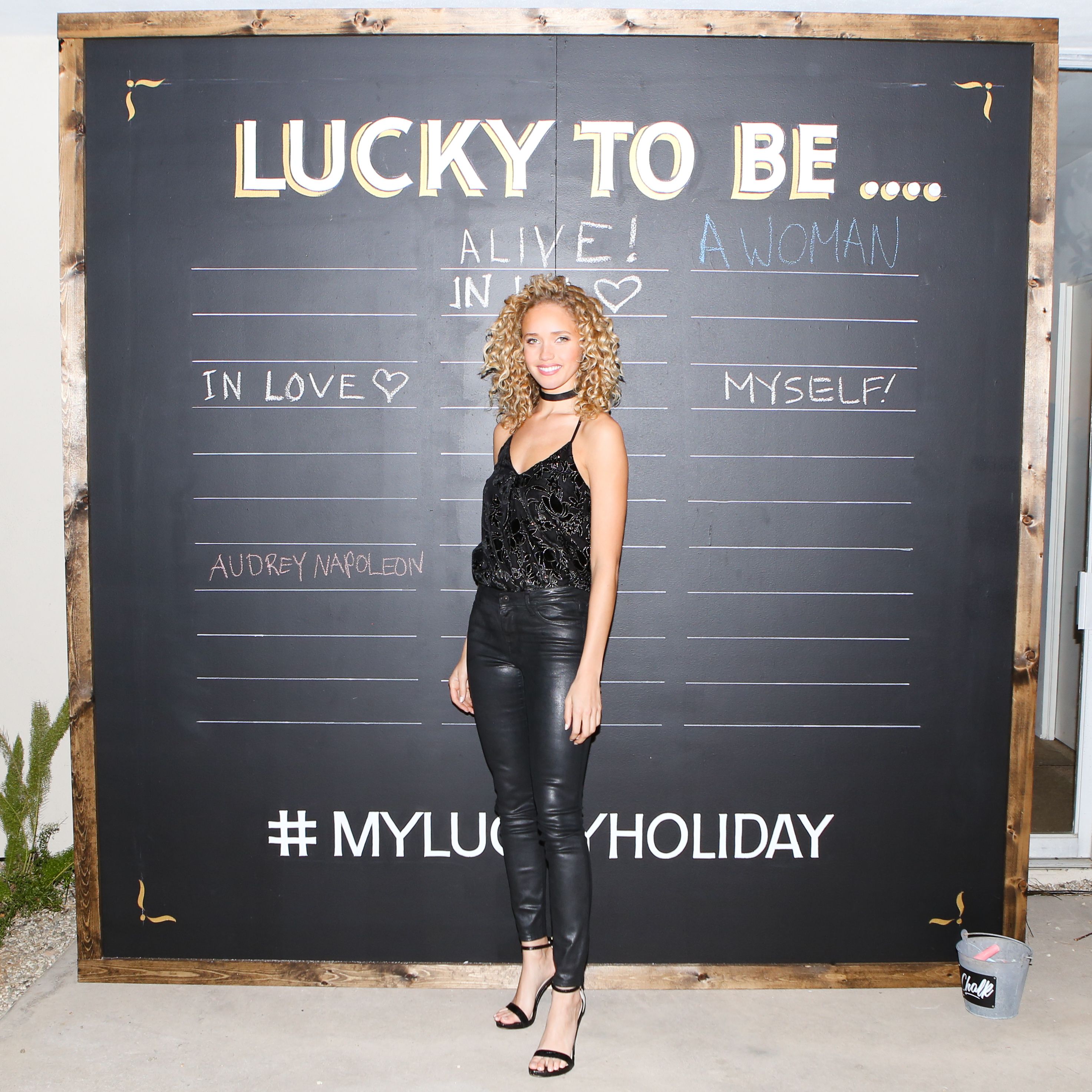 Allie Silva attends Lucky Brand Celebrates Myluckyholiday