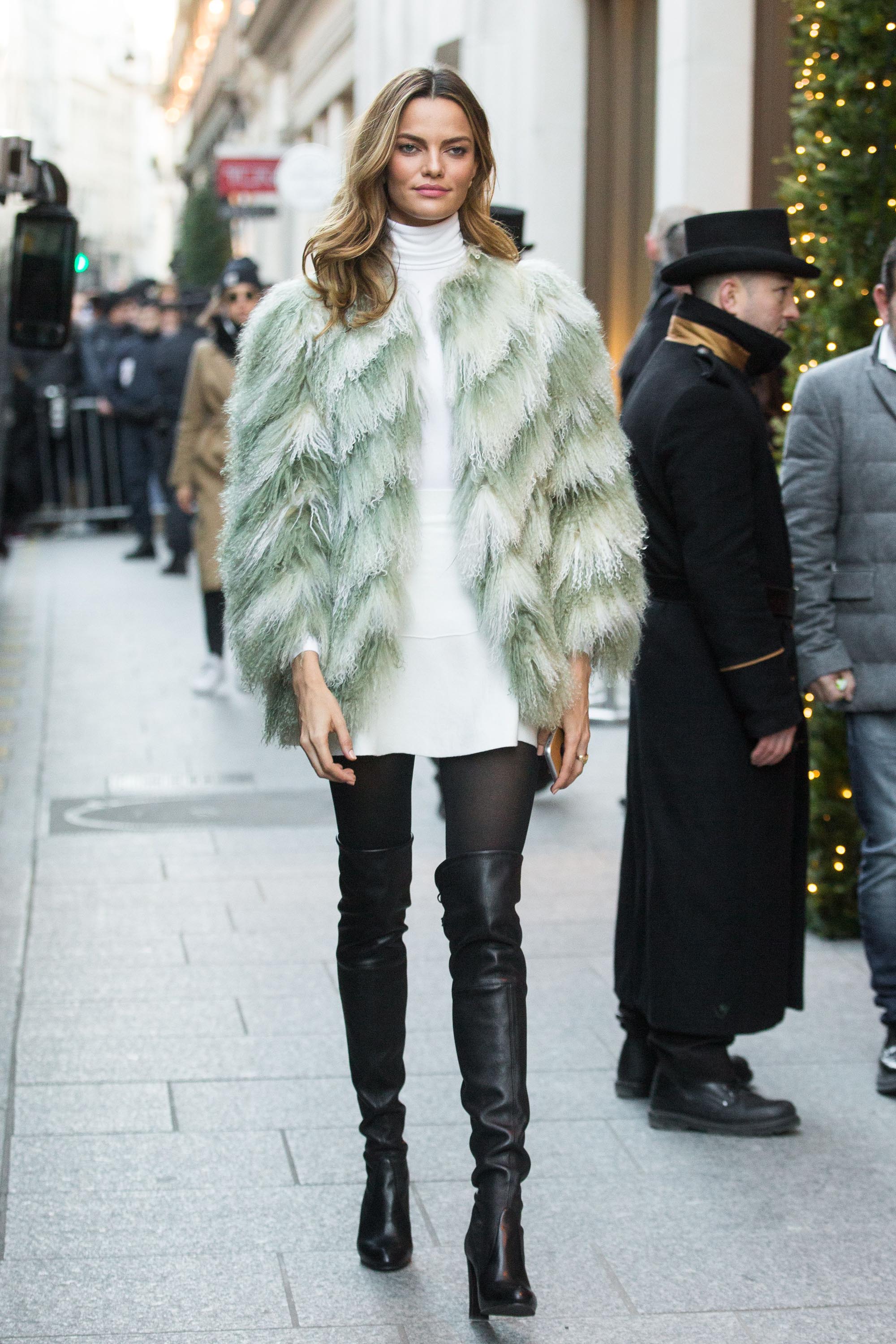 Barbara Fialho arrives at her hotel