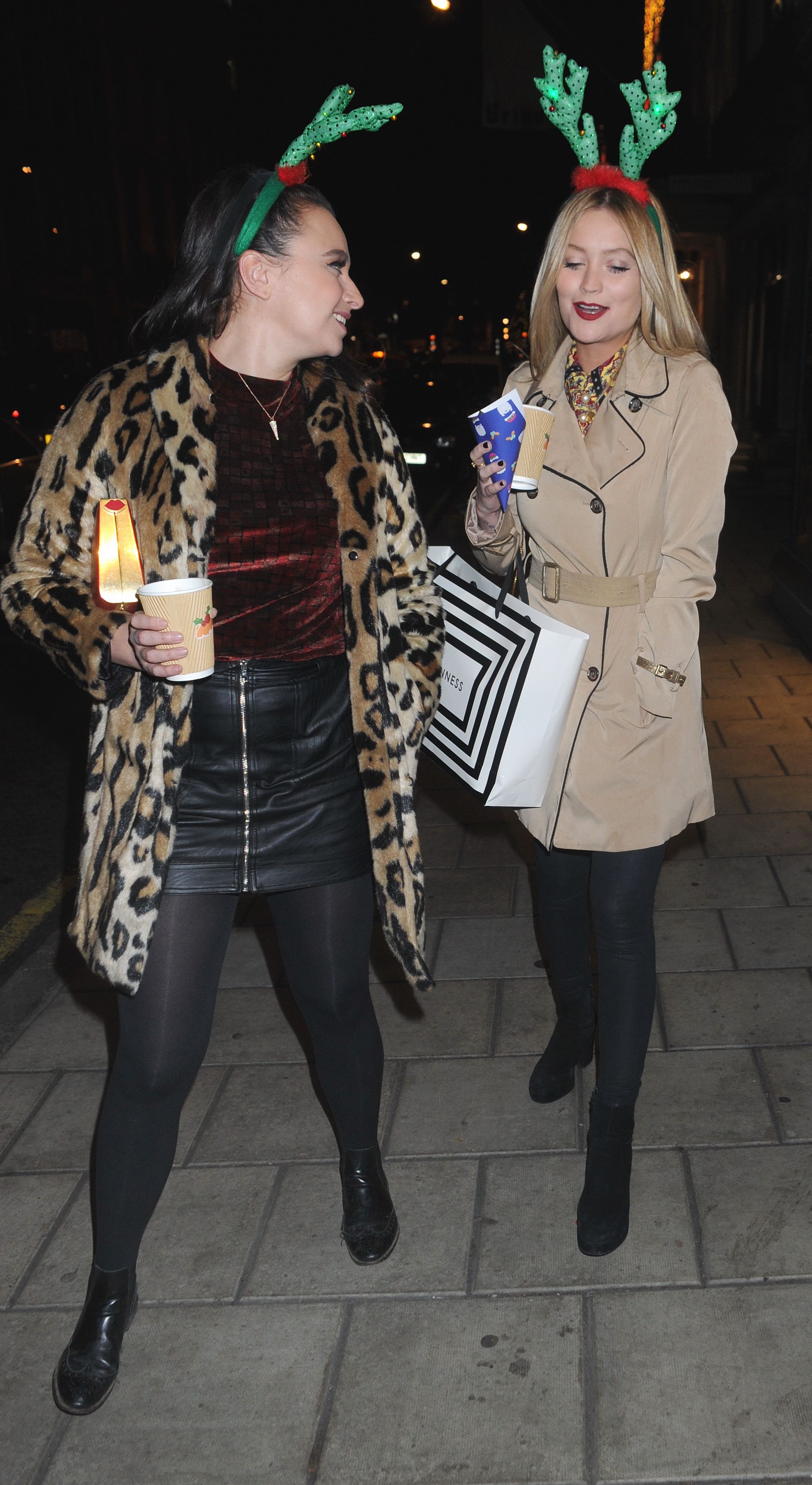 Gizzi Erskine attends Stella McCartney store Christmas lights switching