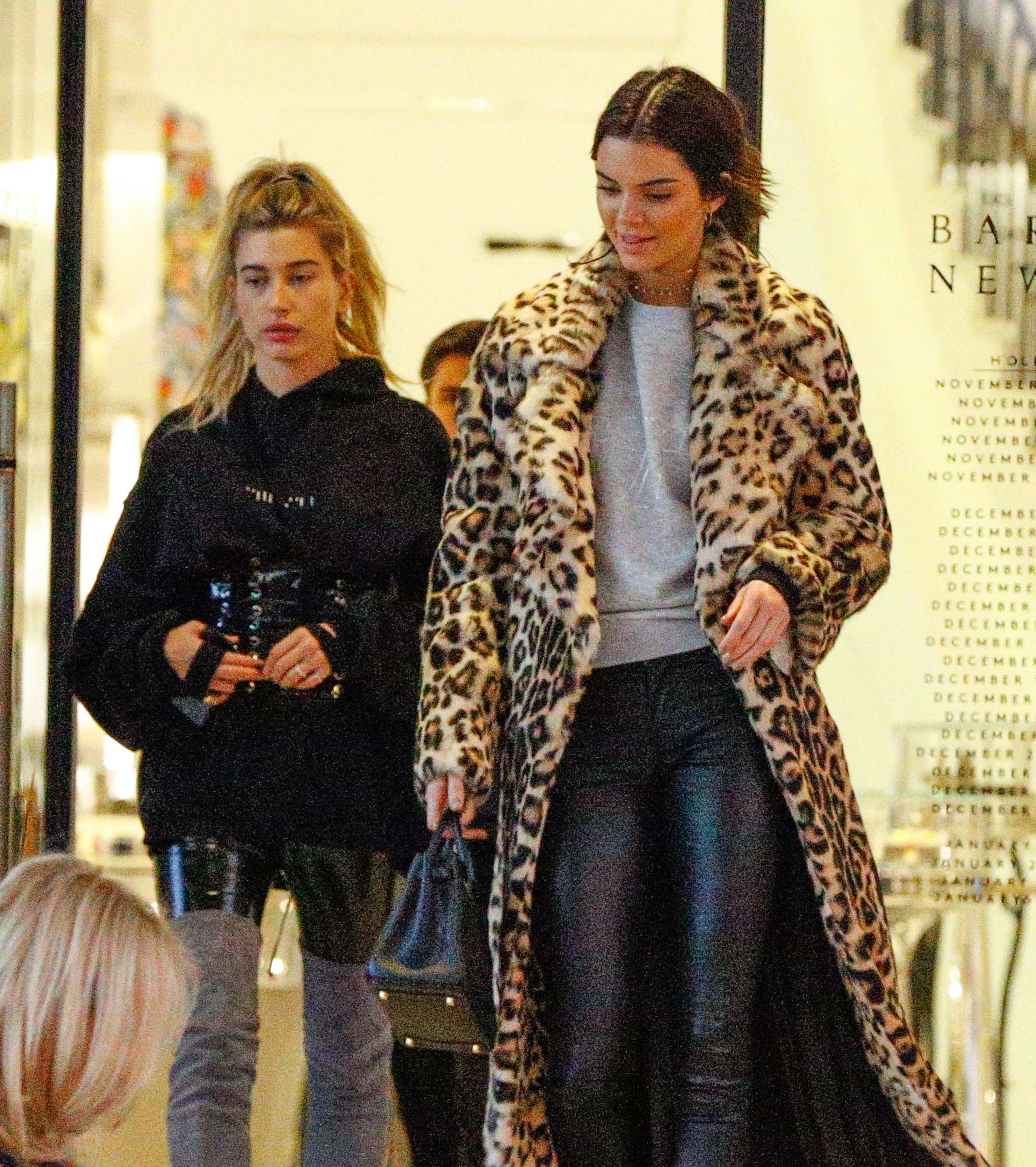 Kendall Jenner and Hailey Baldwin hanging out