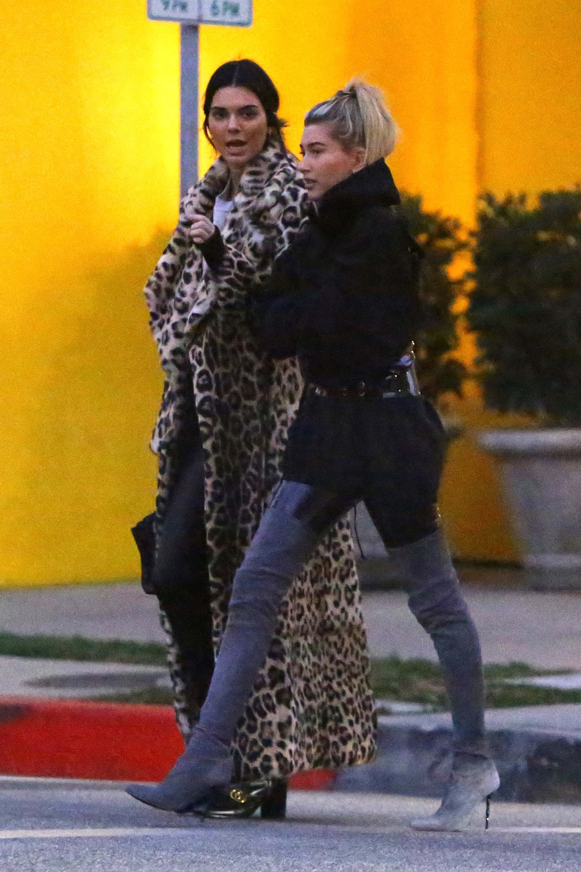 Kendall Jenner and Hailey Baldwin hanging out