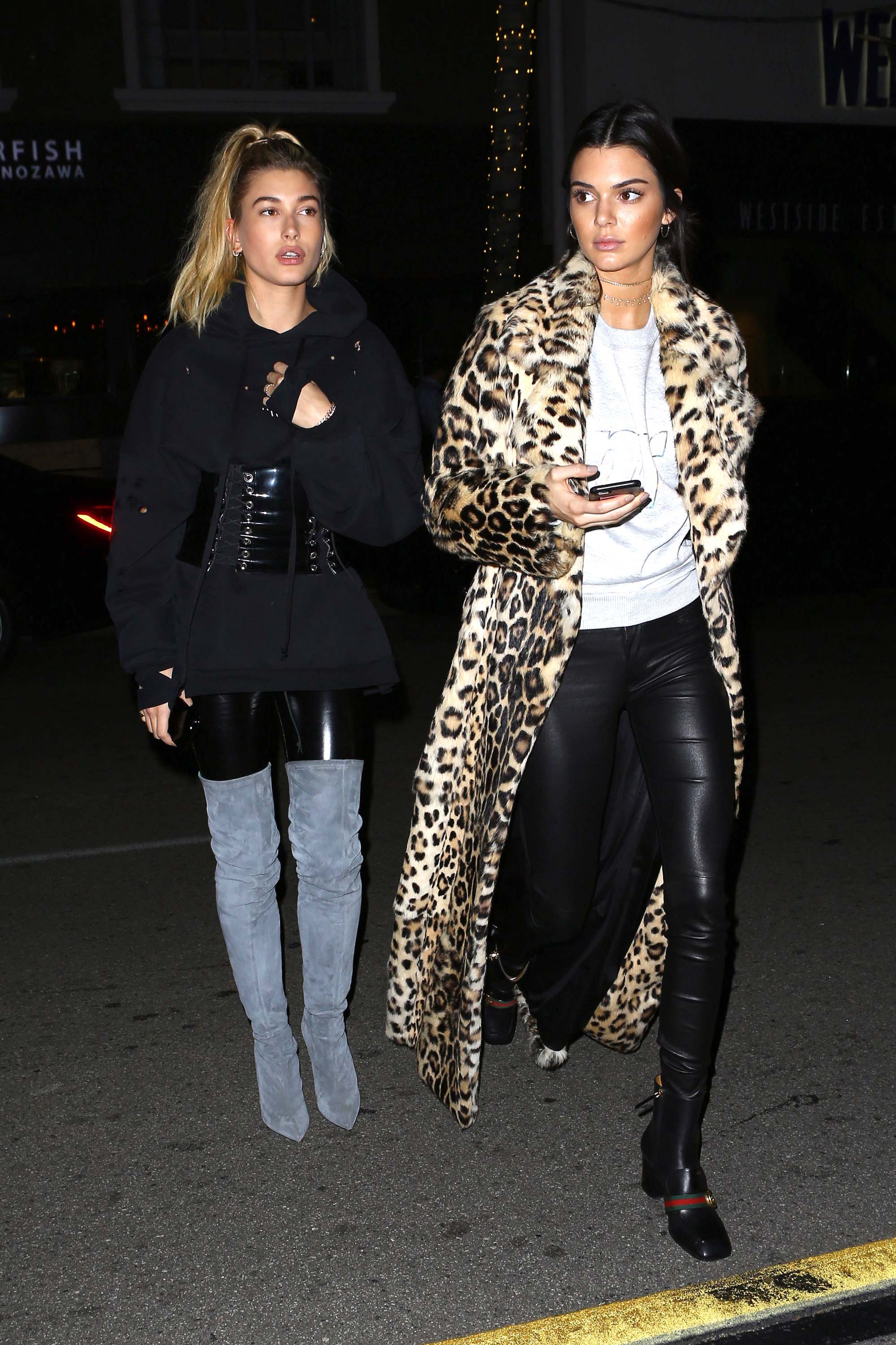 Kendall Jenner and Hailey Baldwin hanging out