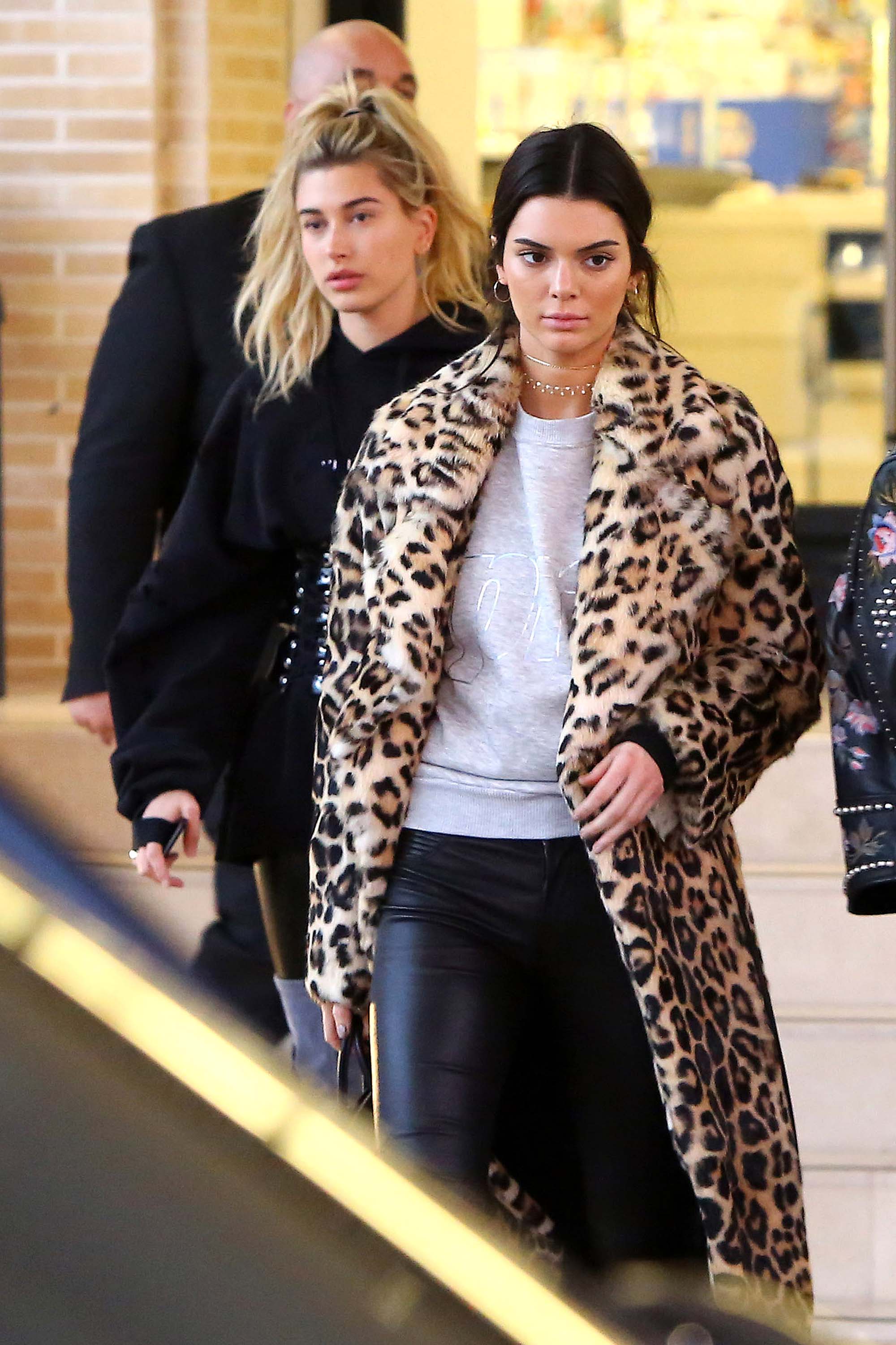 Kendall Jenner and Hailey Baldwin hanging out