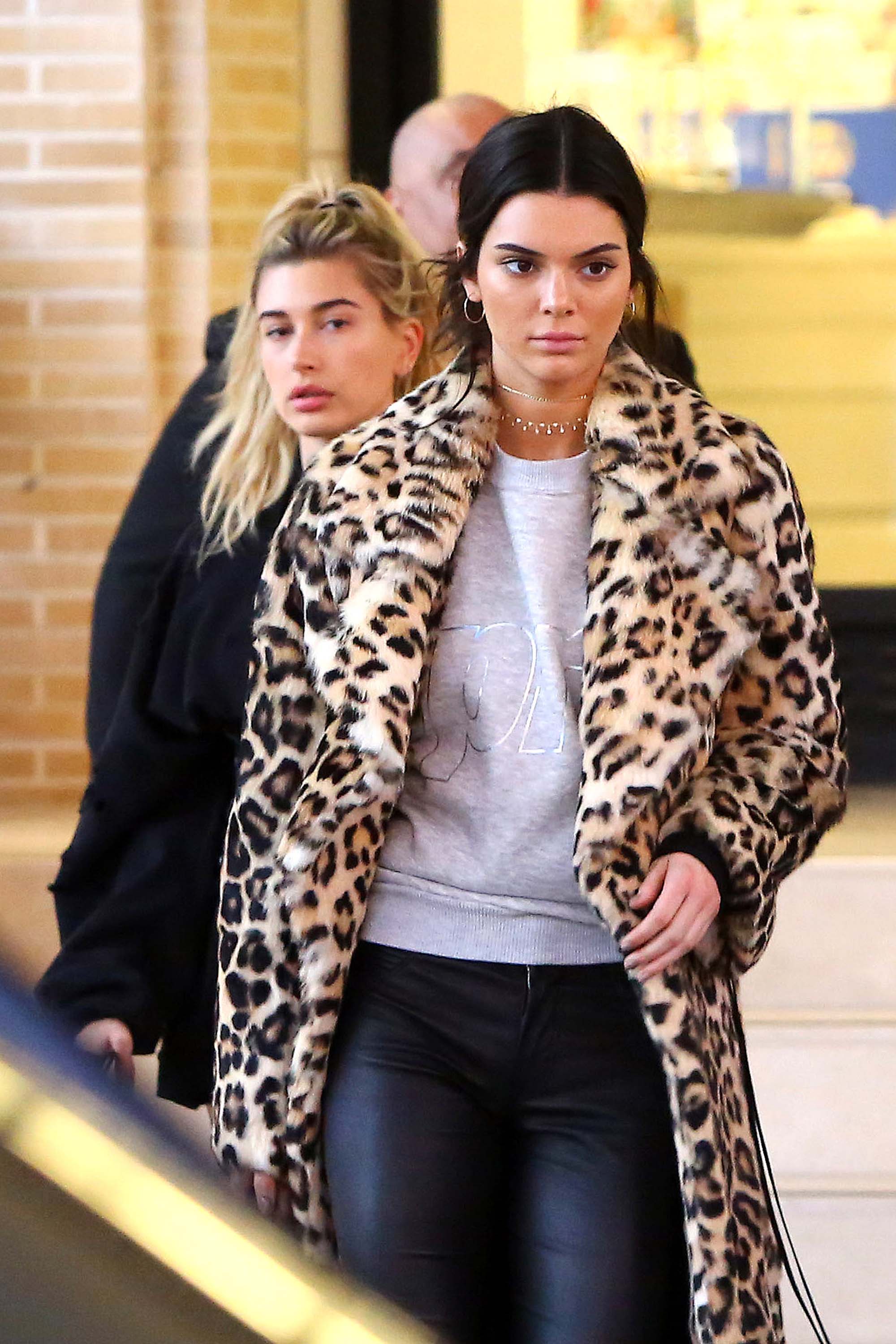 Kendall Jenner and Hailey Baldwin hanging out