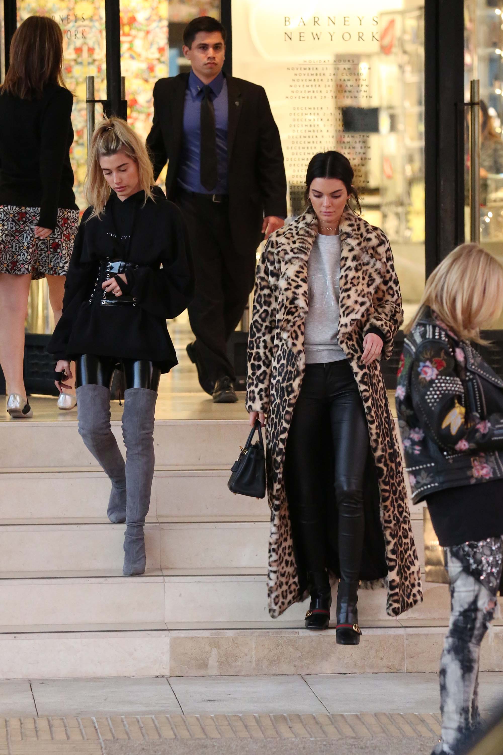 Kendall Jenner and Hailey Baldwin hanging out