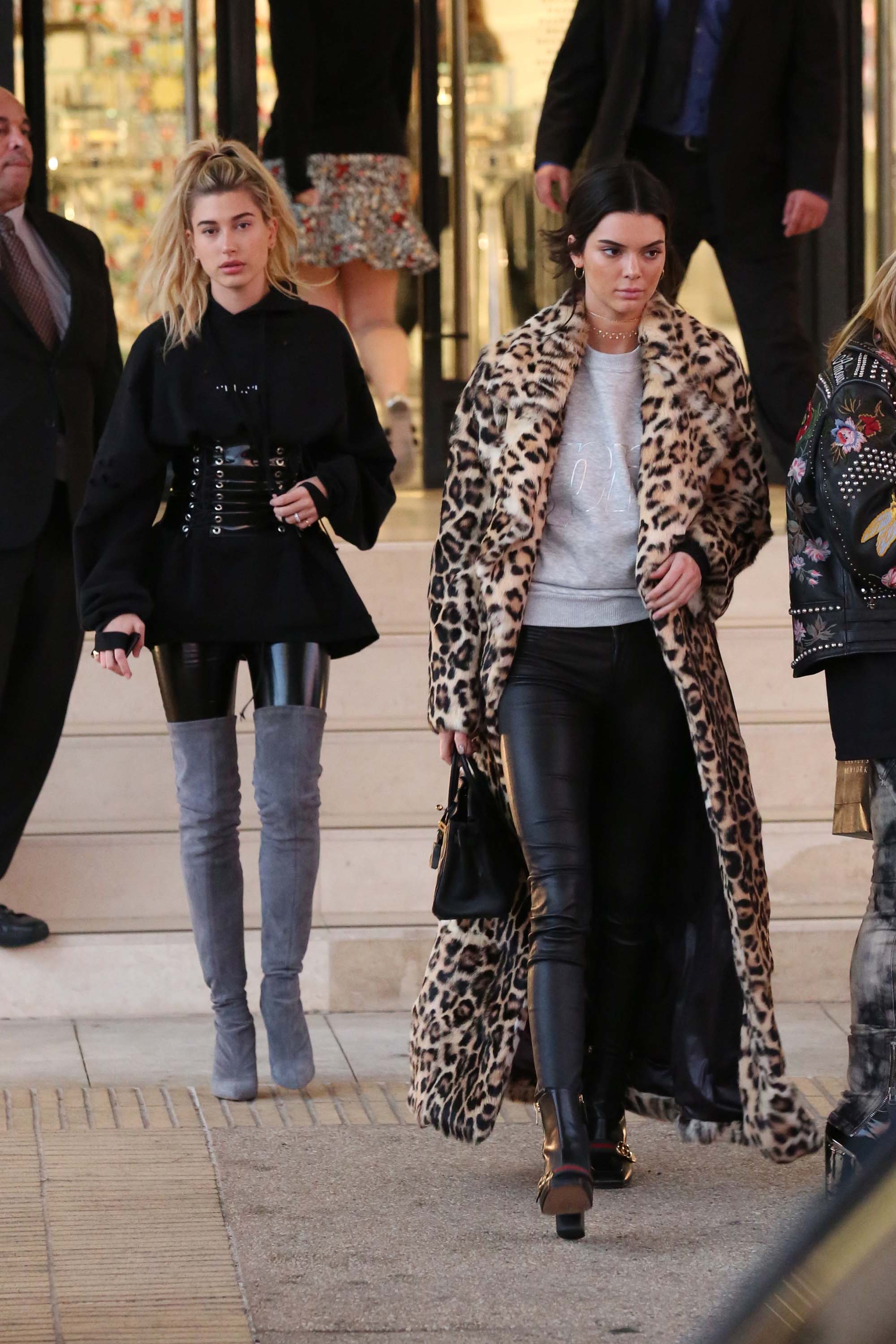 Kendall Jenner and Hailey Baldwin hanging out