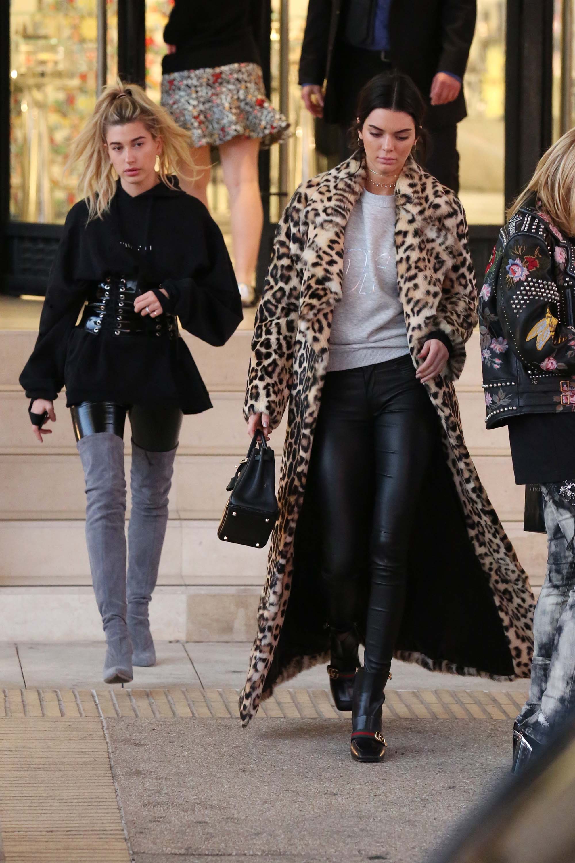 Kendall Jenner and Hailey Baldwin hanging out