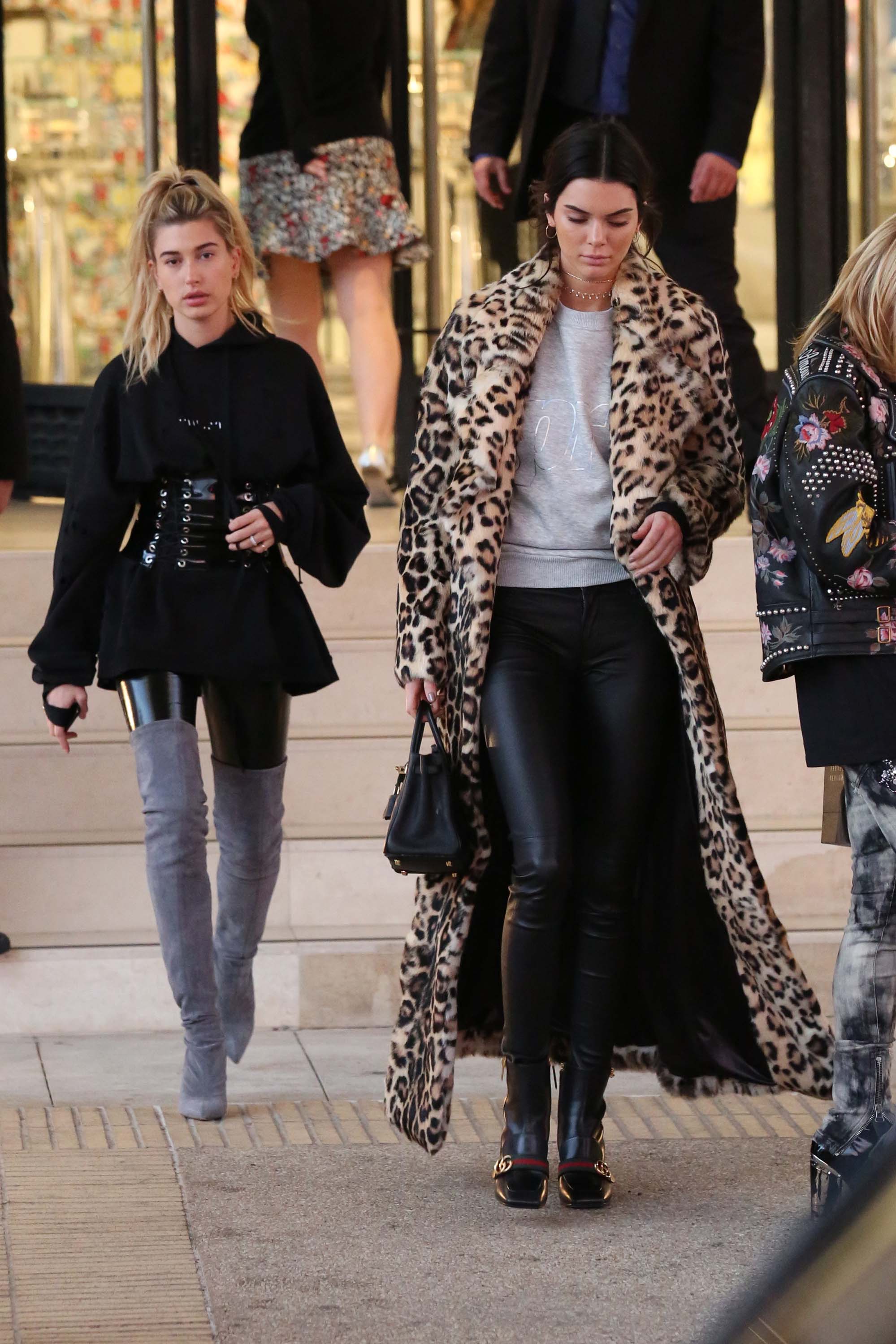 Kendall Jenner and Hailey Baldwin hanging out