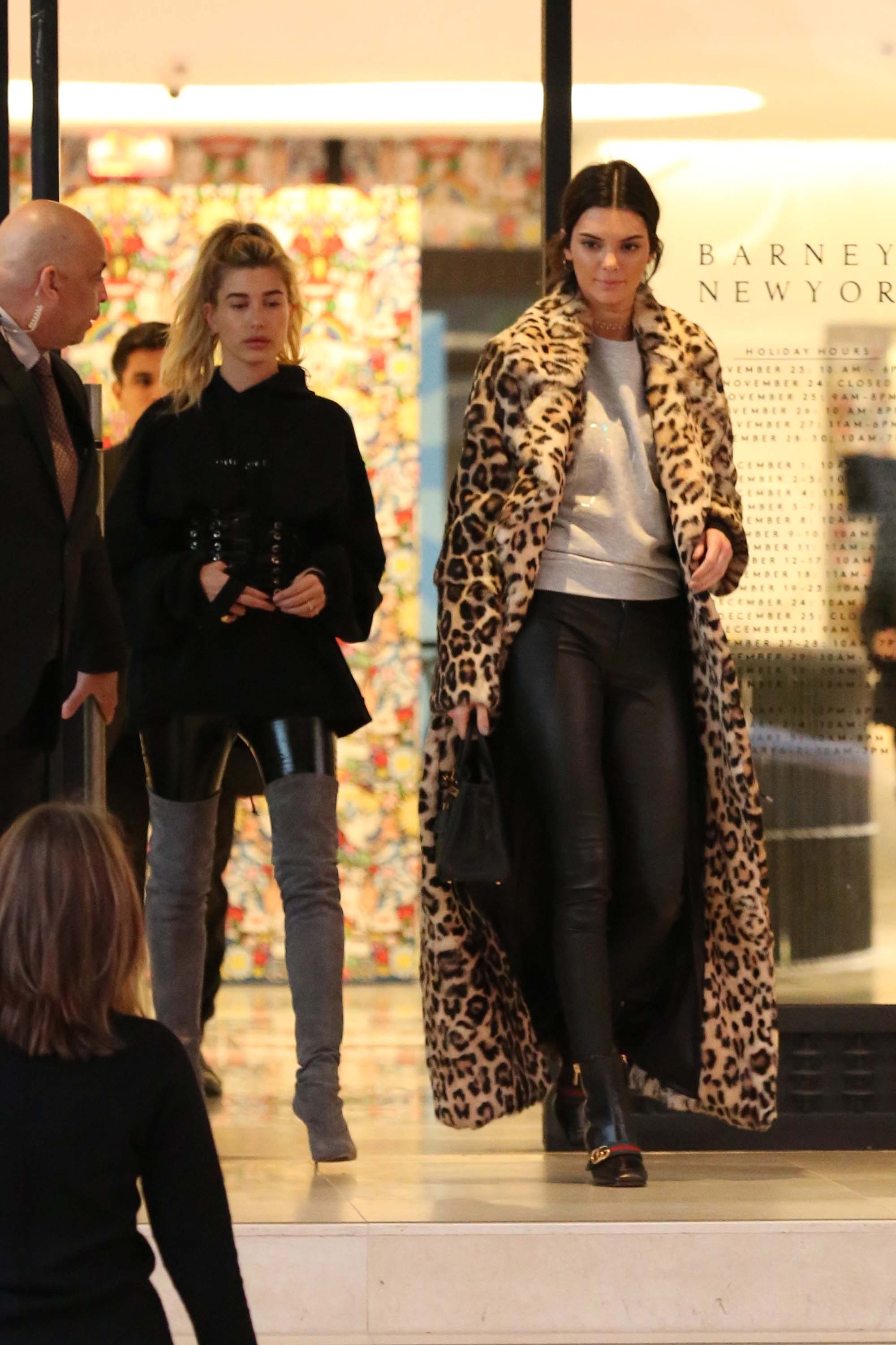 Kendall Jenner and Hailey Baldwin hanging out