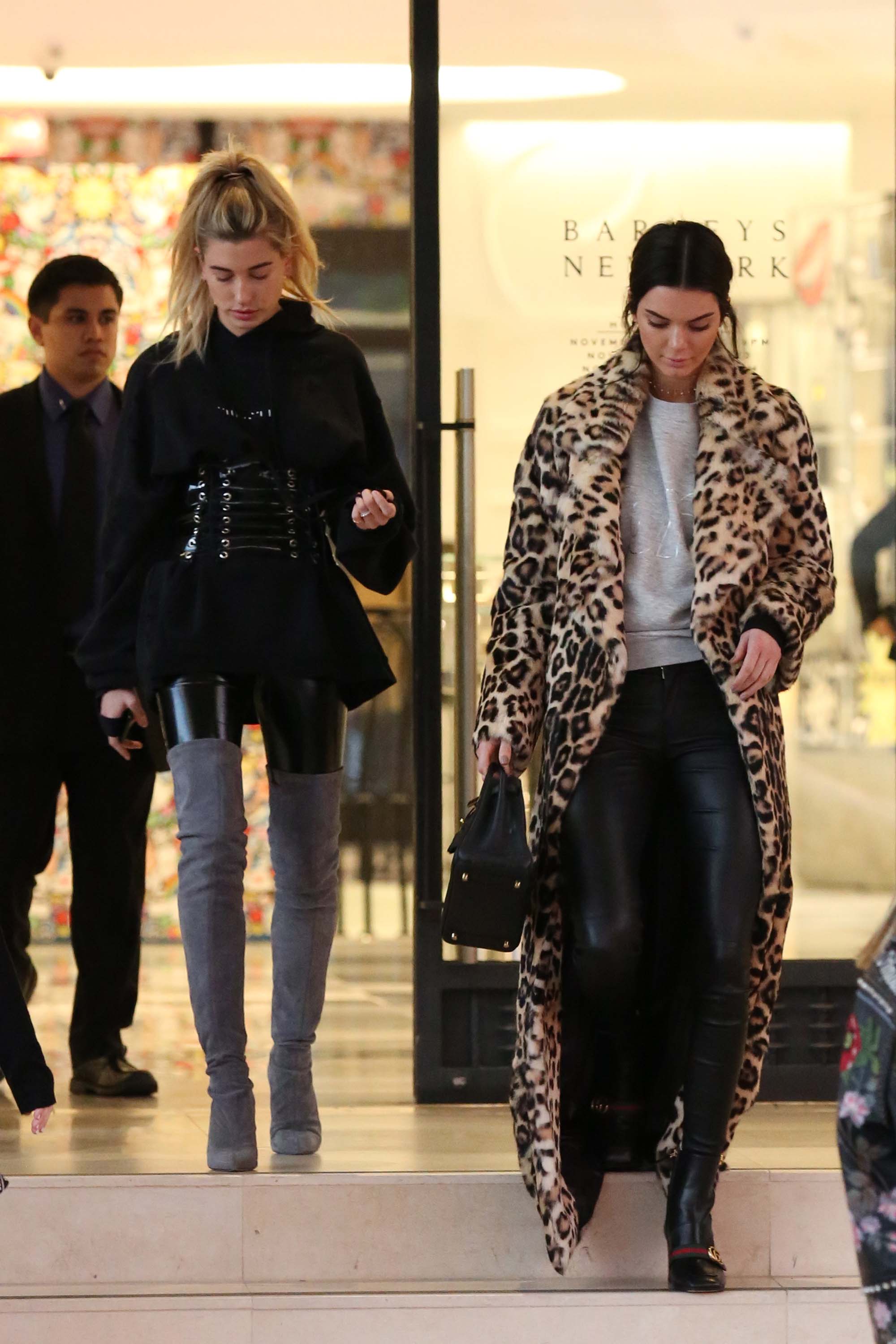 Kendall Jenner and Hailey Baldwin hanging out