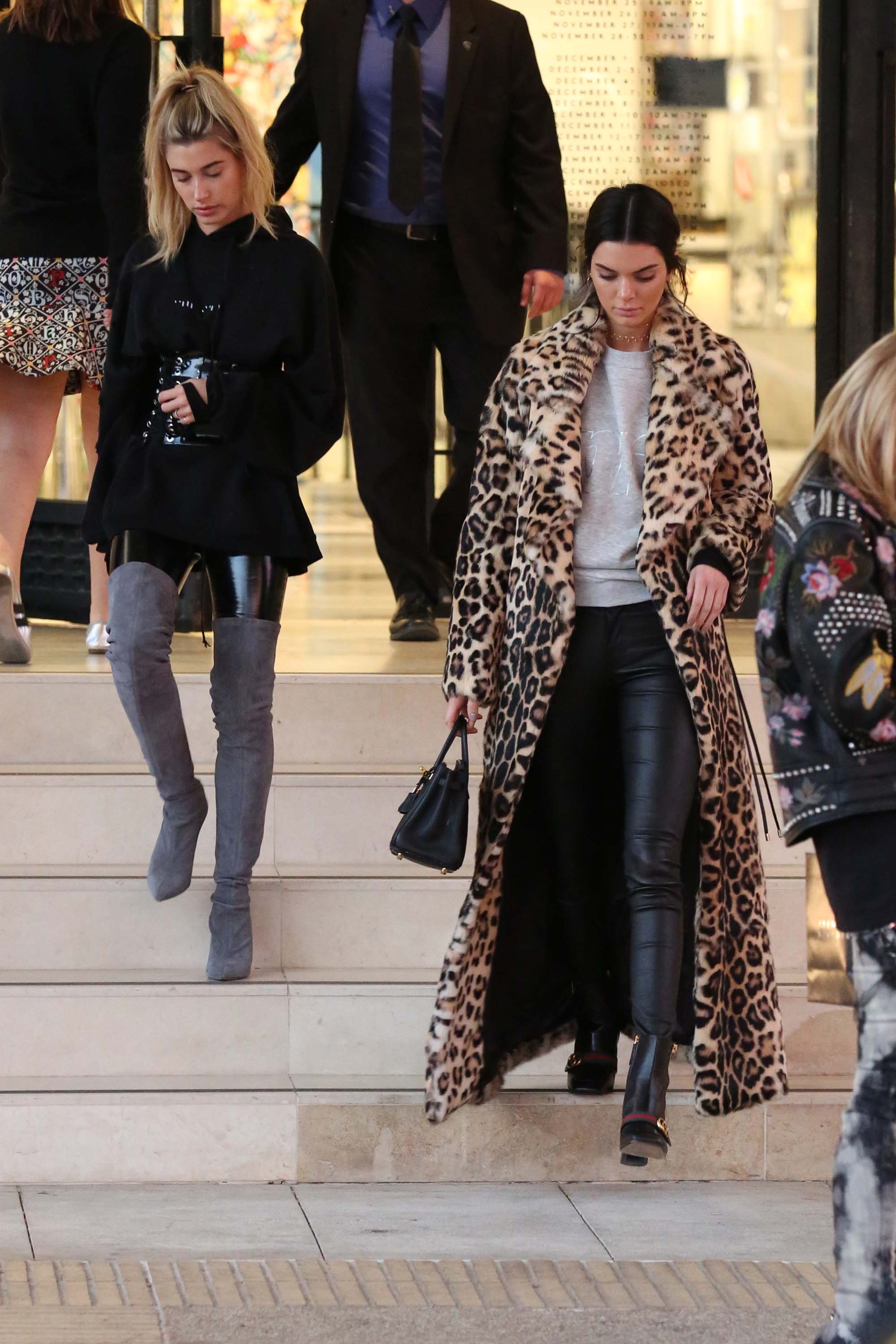 Kendall Jenner and Hailey Baldwin hanging out