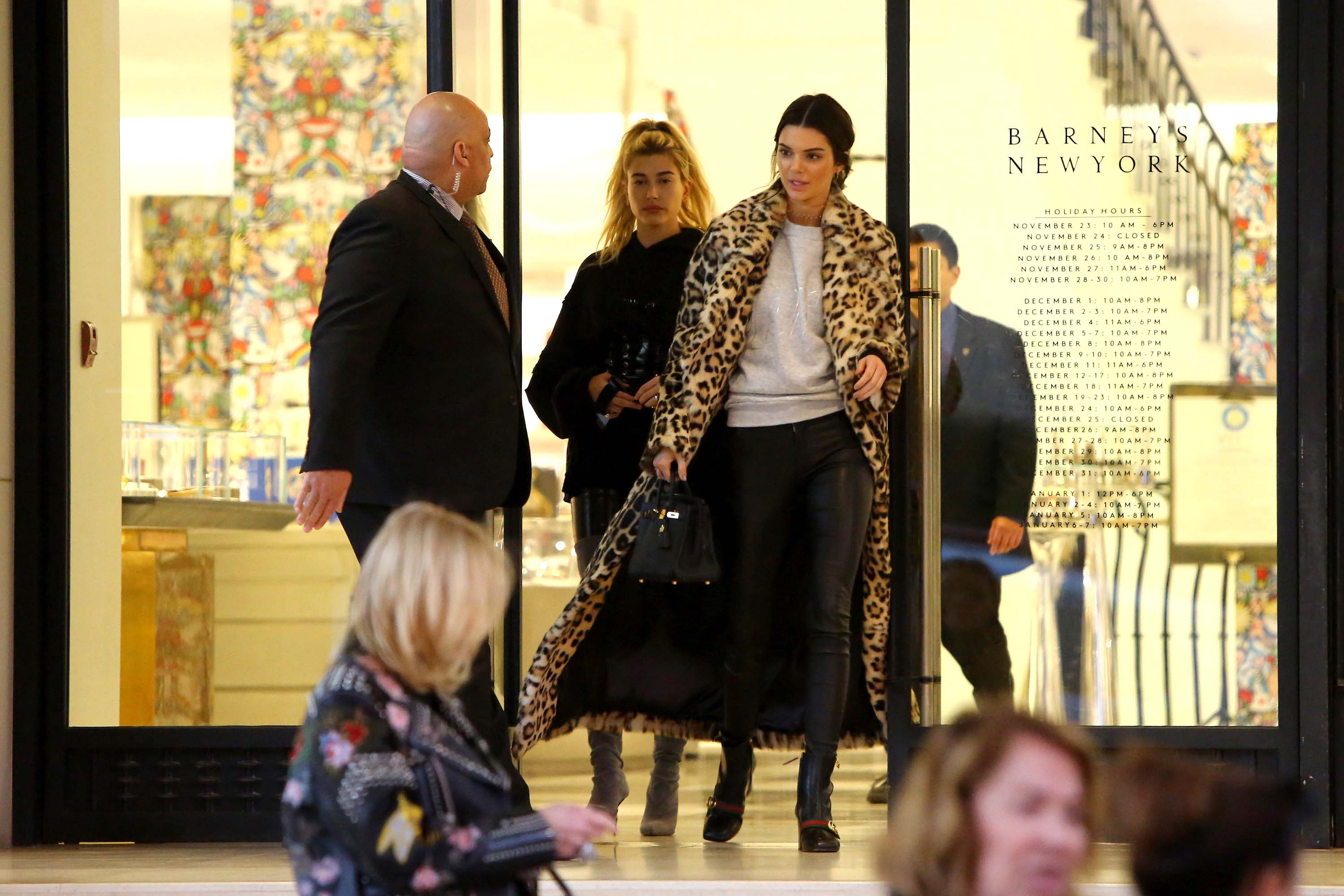 Kendall Jenner and Hailey Baldwin hanging out