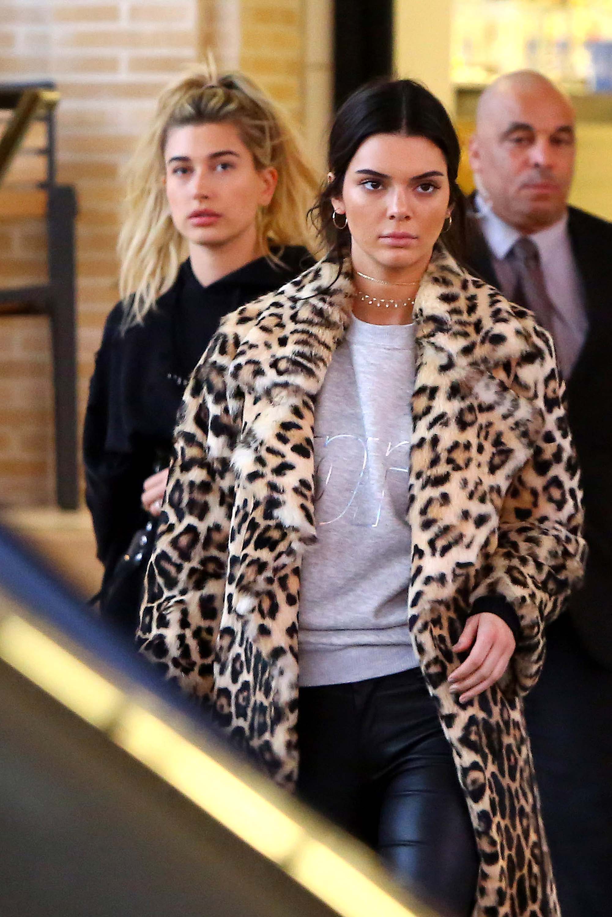 Kendall Jenner and Hailey Baldwin hanging out