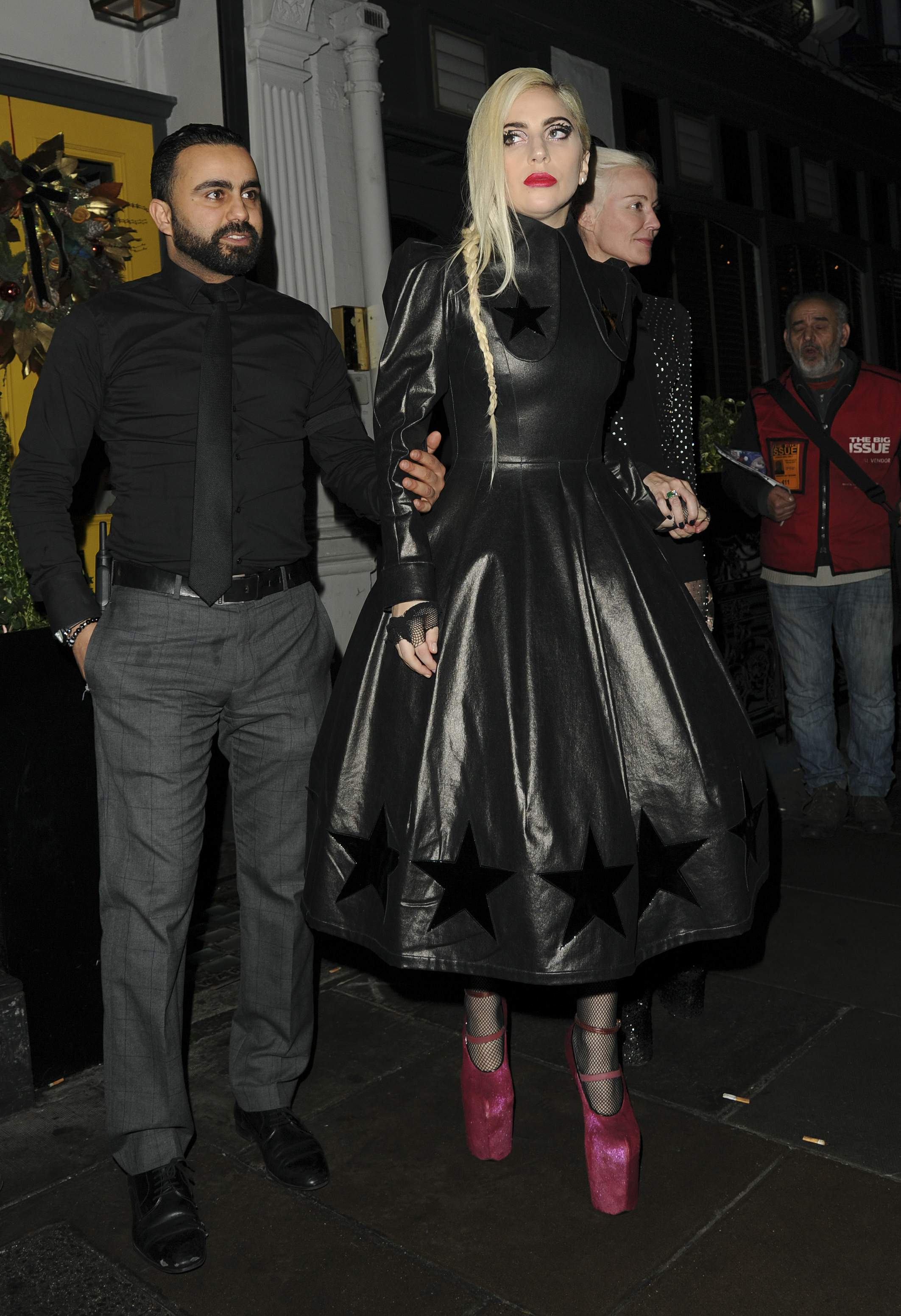 Lady Gaga leaving Groucho club