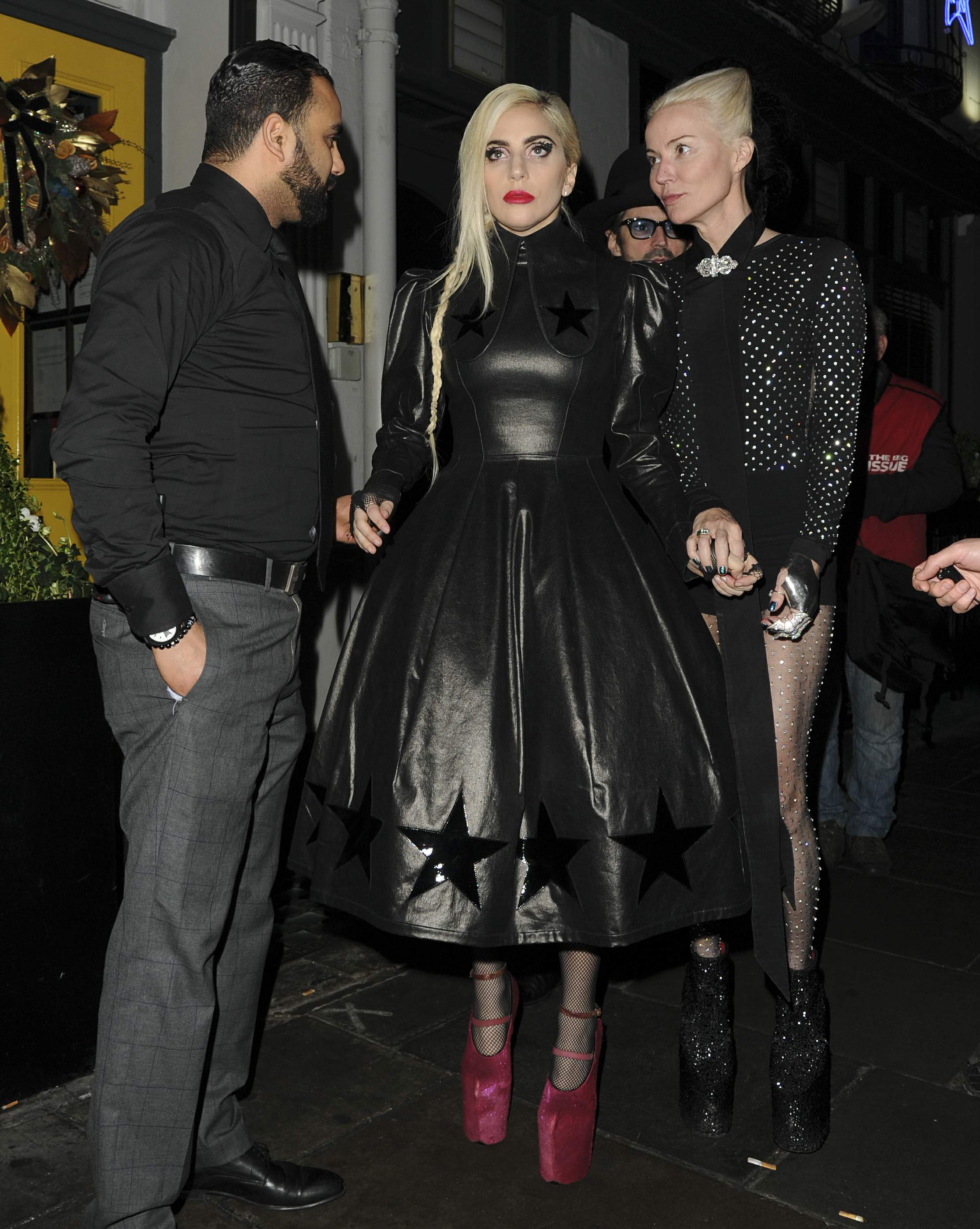 Lady Gaga leaving Groucho club