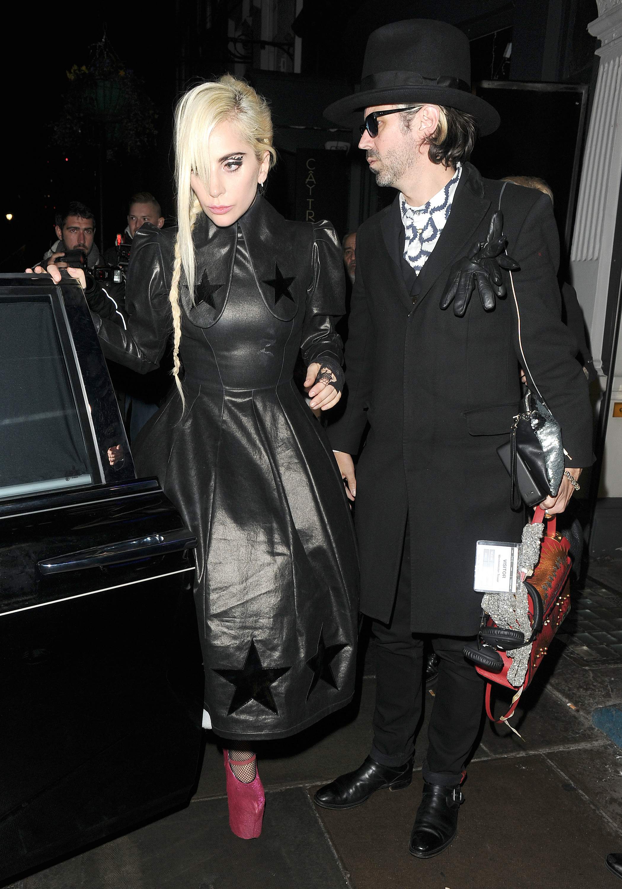 Lady Gaga leaving Groucho club