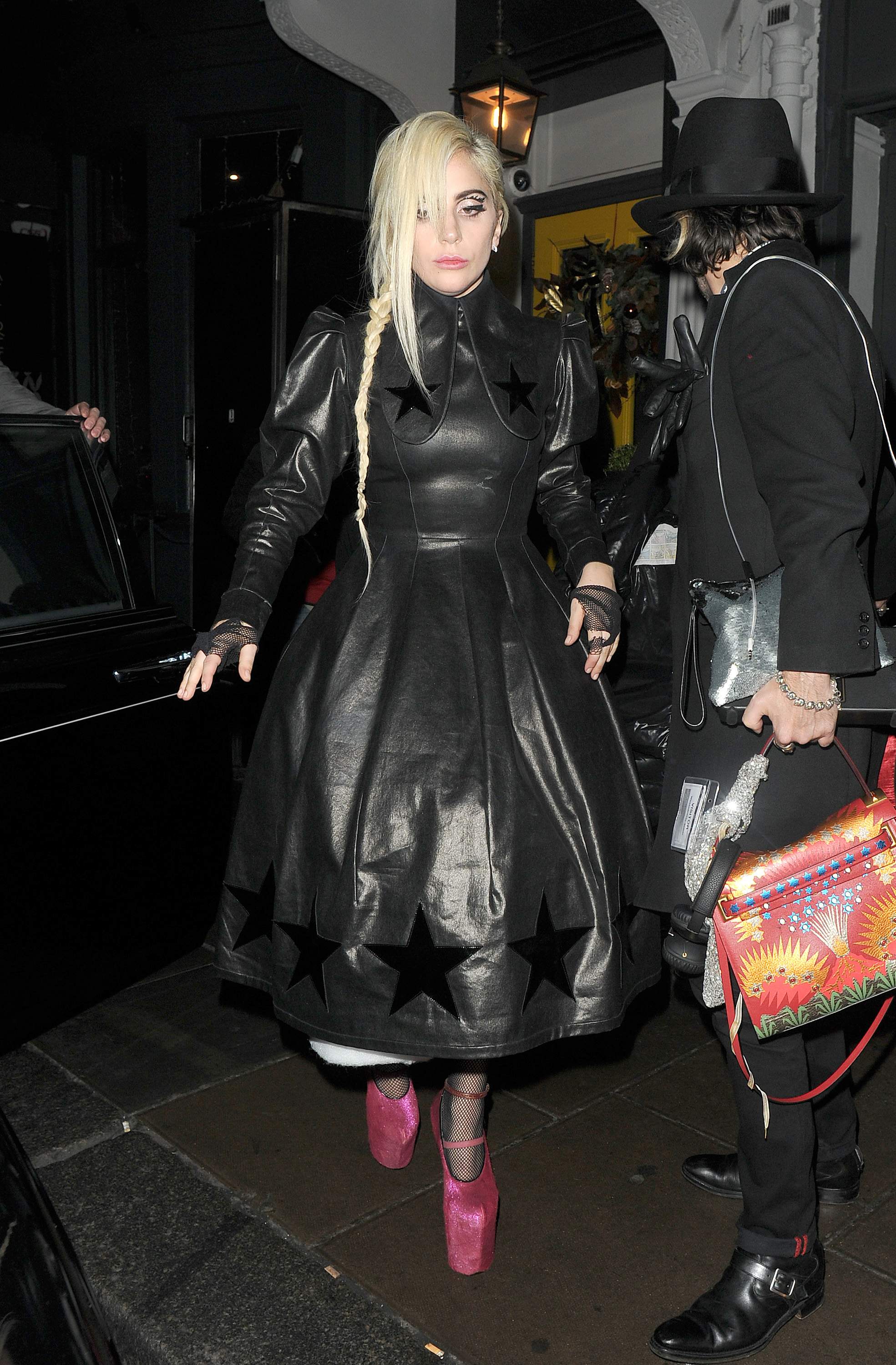 Lady Gaga leaving Groucho club