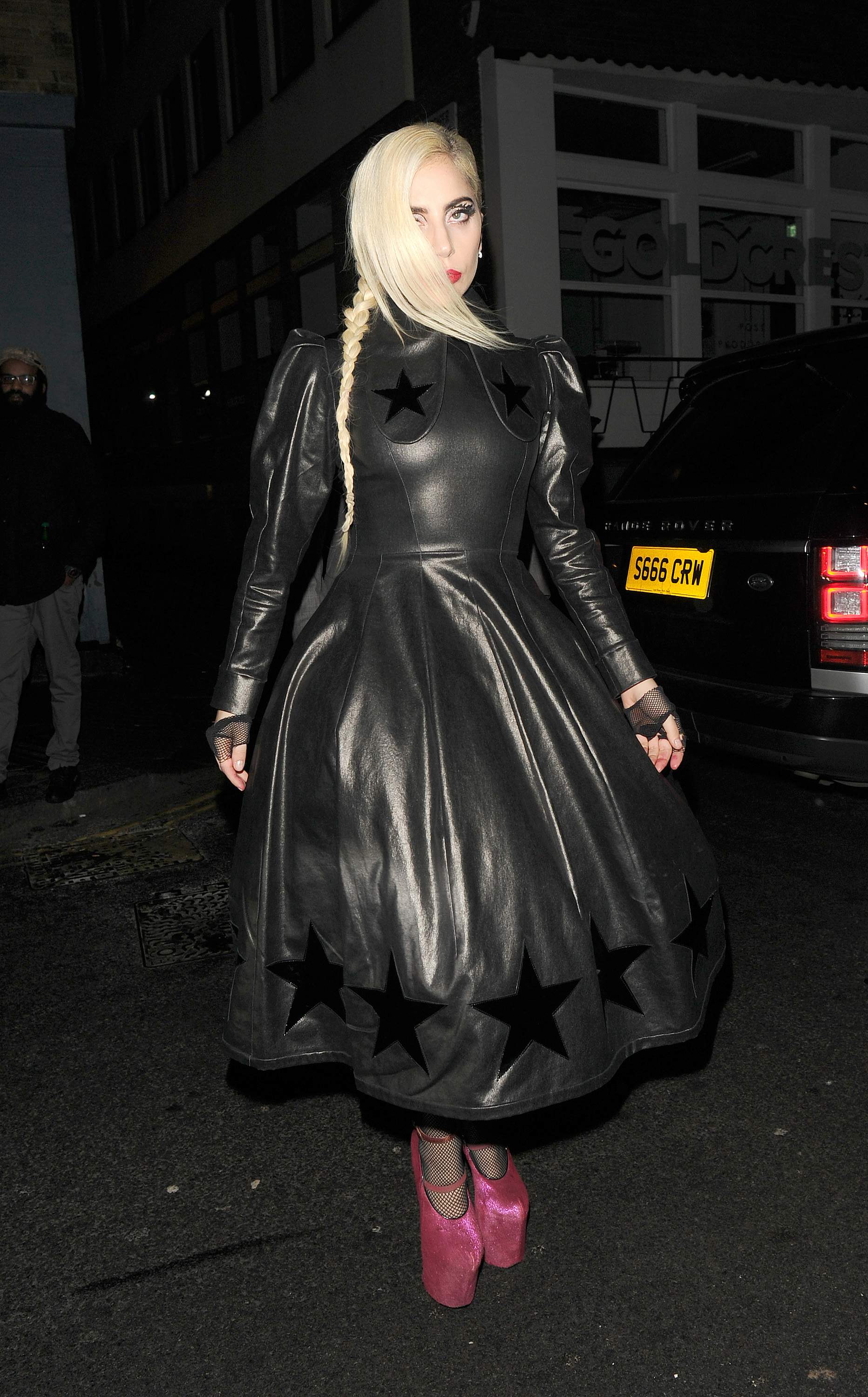 Lady Gaga leaving Groucho club