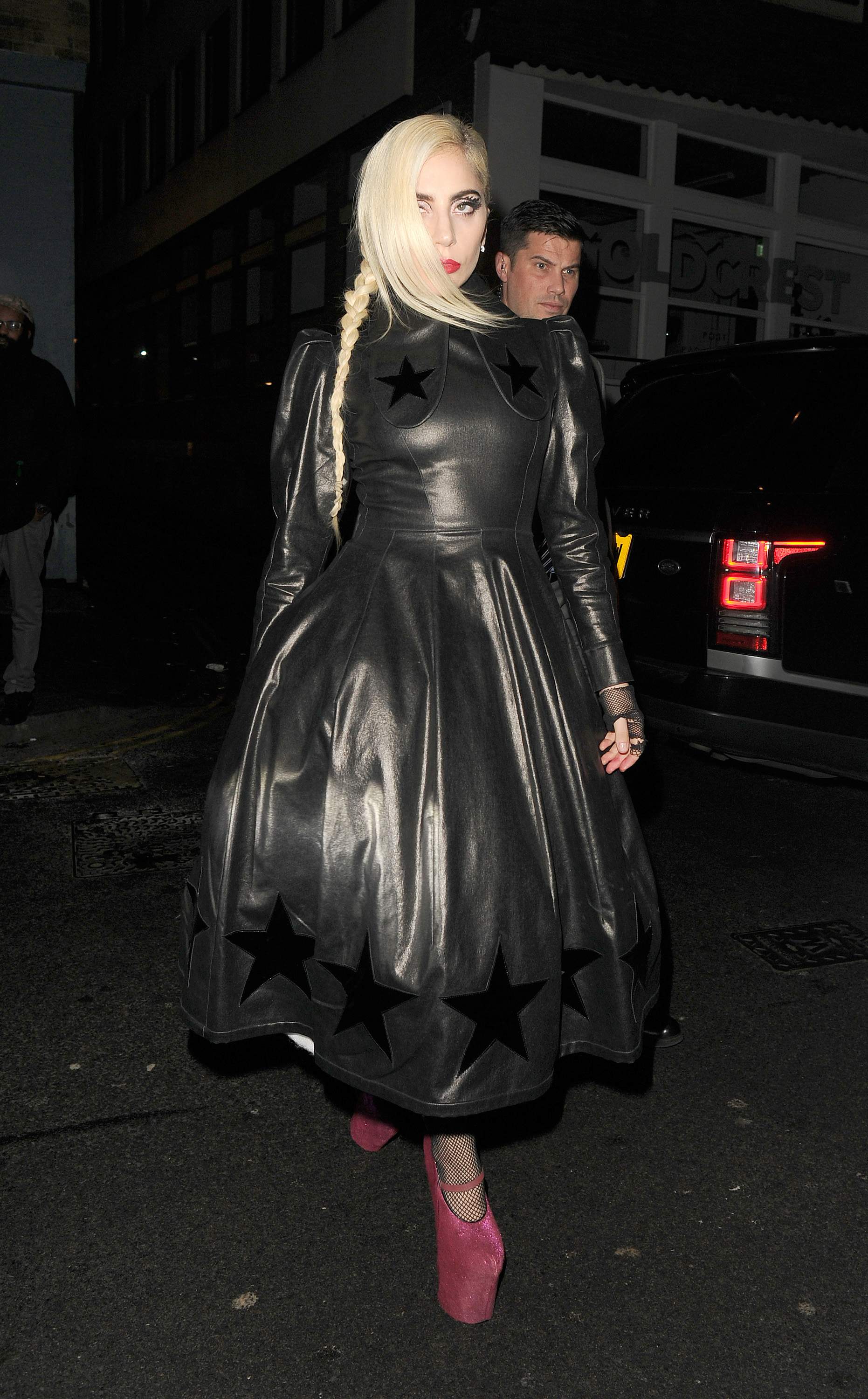 Lady Gaga leaving Groucho club