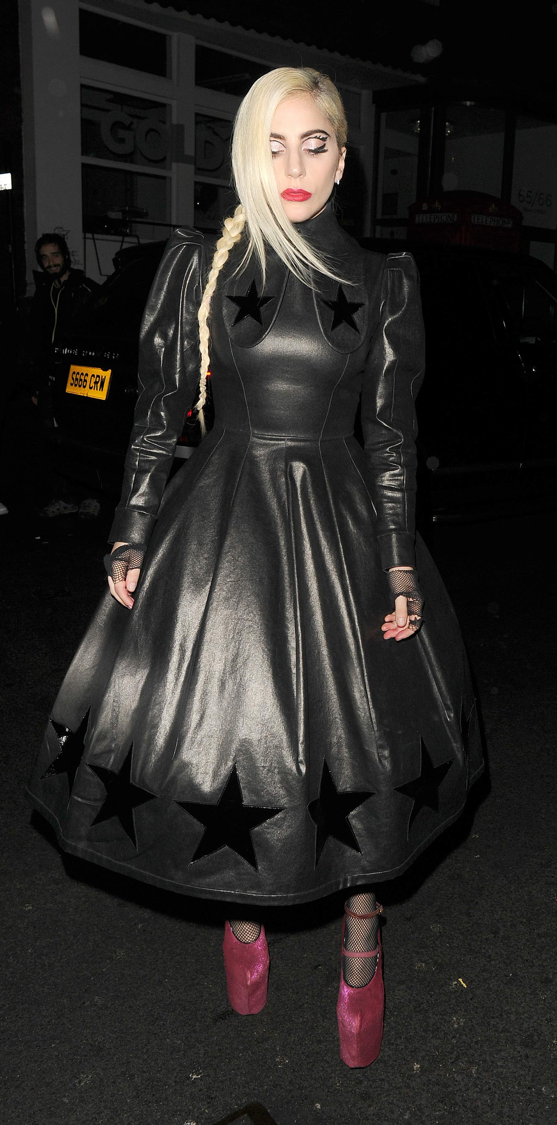 Lady Gaga leaving Groucho club