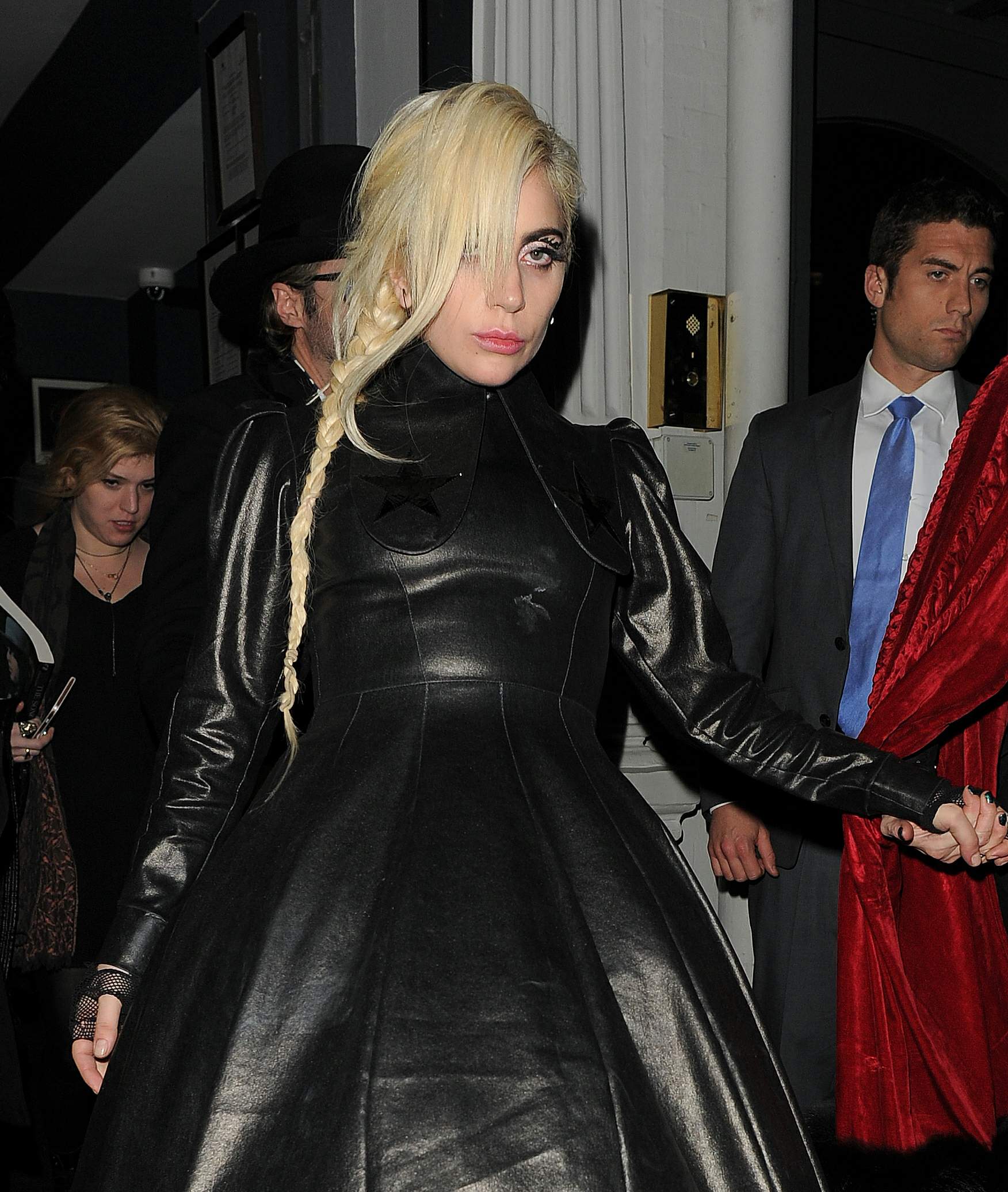 Lady Gaga leaving Groucho club